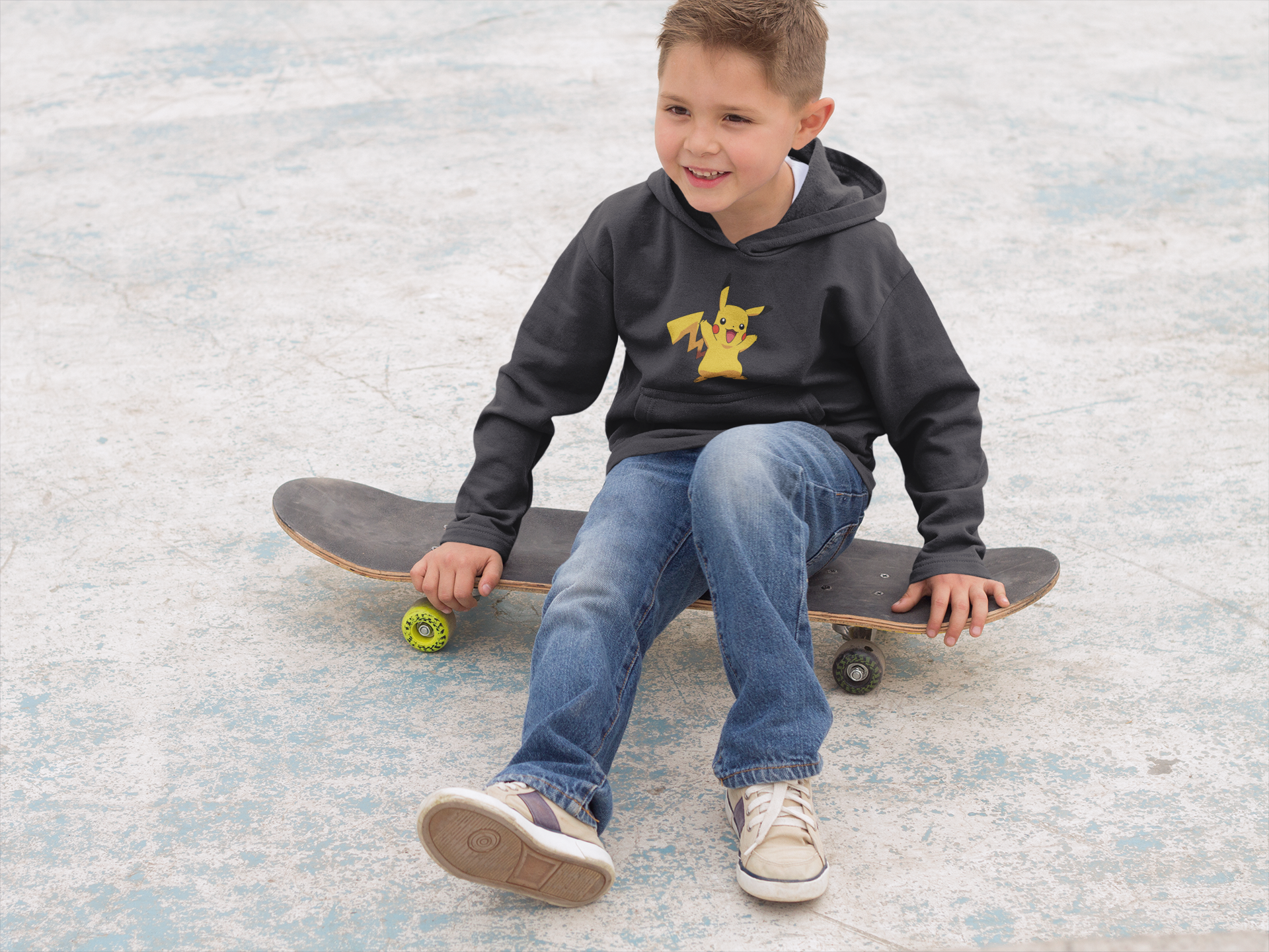 Cute Cartoon Boy Hoodies-FunkyTeesClub