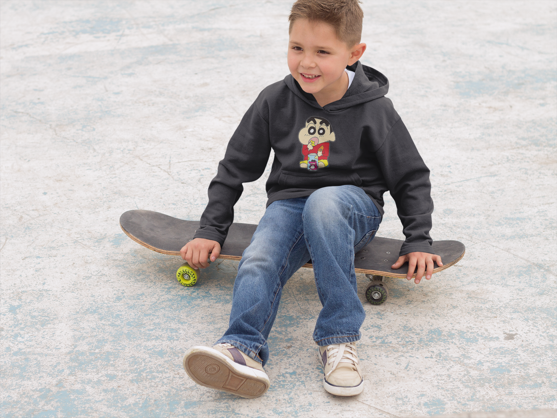 Cute Cartoon Boy Hoodies-FunkyTeesClub