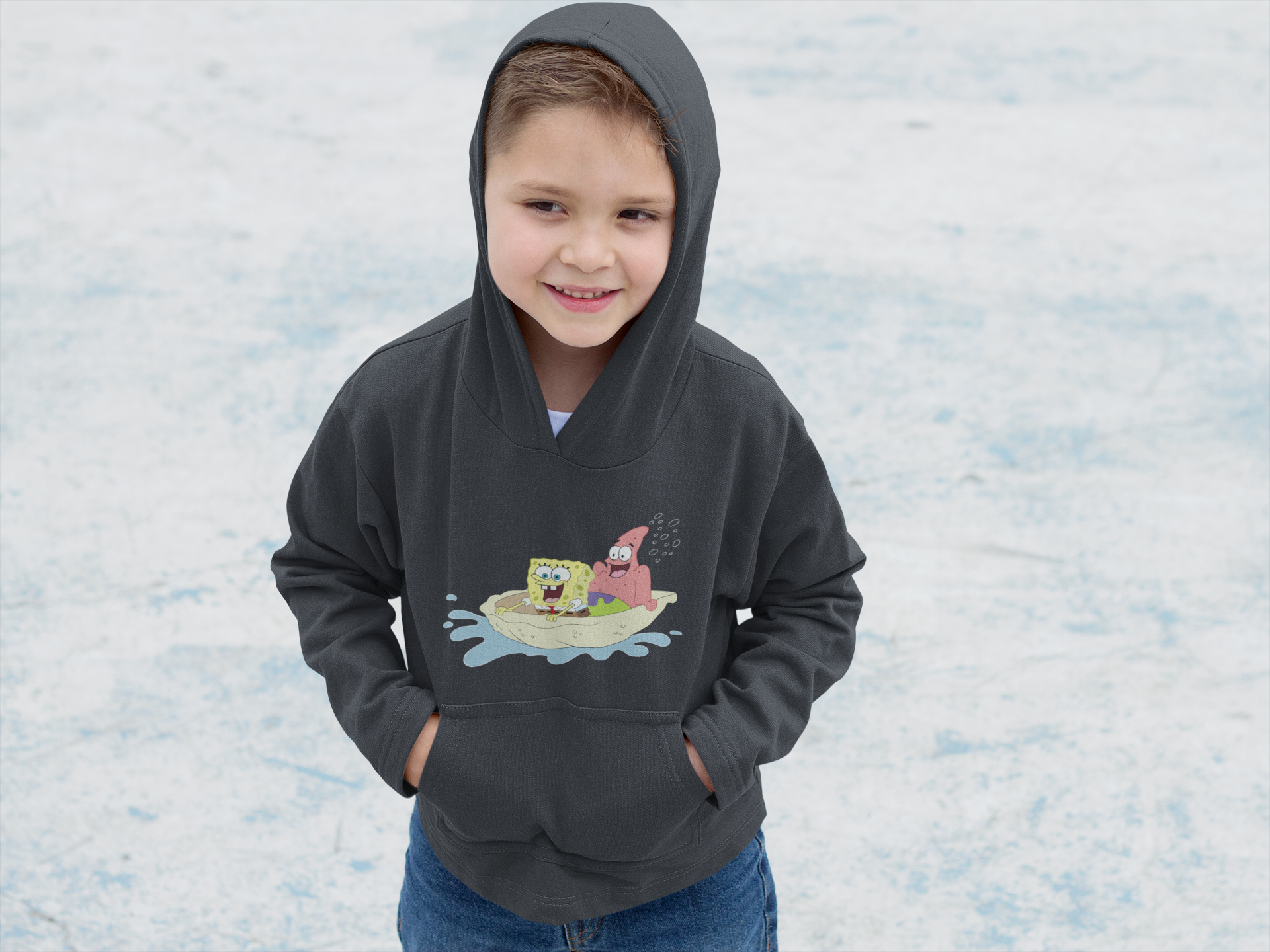 Cute Cartoon Boy Hoodies-FunkyTeesClub