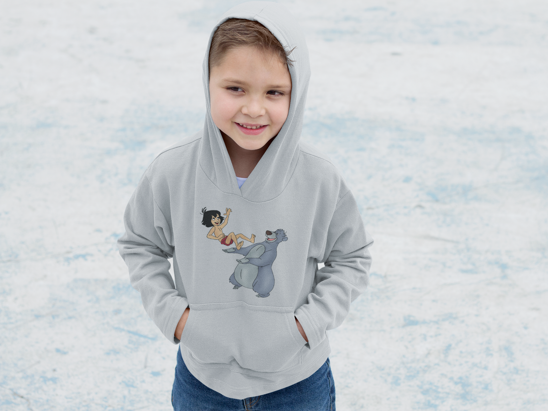 Cute Cartoon Boy Hoodies-FunkyTeesClub