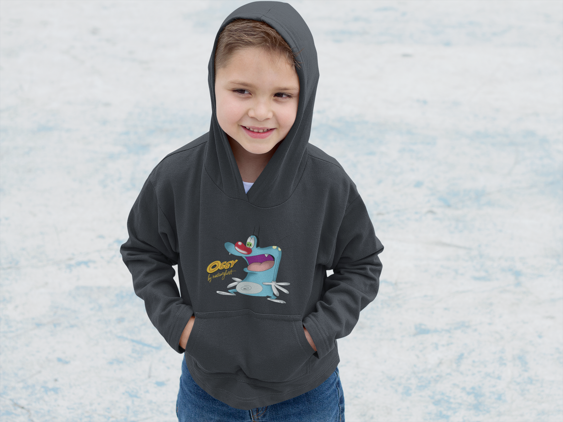 Cute Cartoon Boy Hoodies-FunkyTeesClub