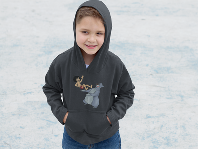 Cute Cartoon Boy Hoodies-FunkyTeesClub