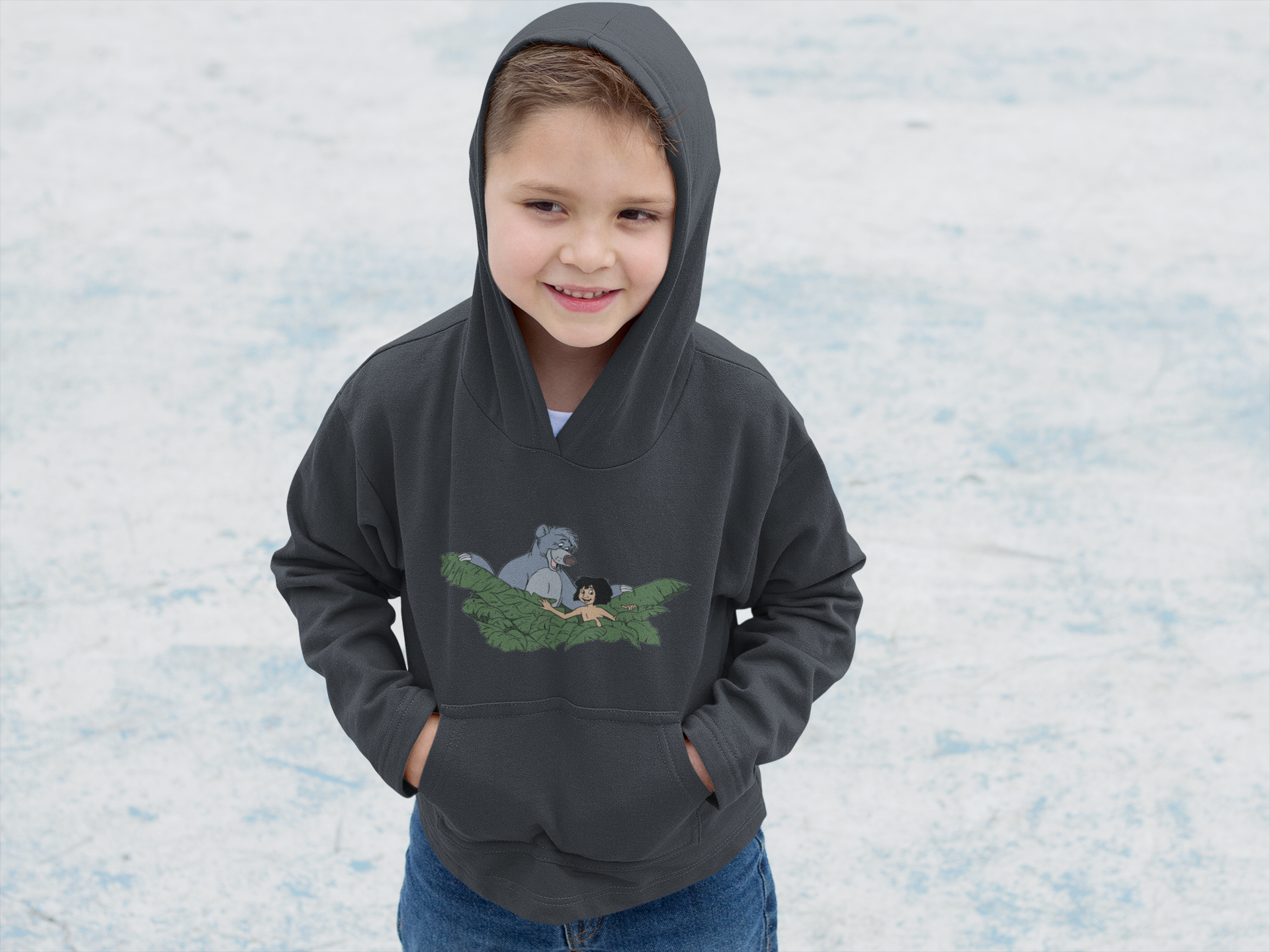 Cute Cartoon Boy Hoodies-FunkyTeesClub