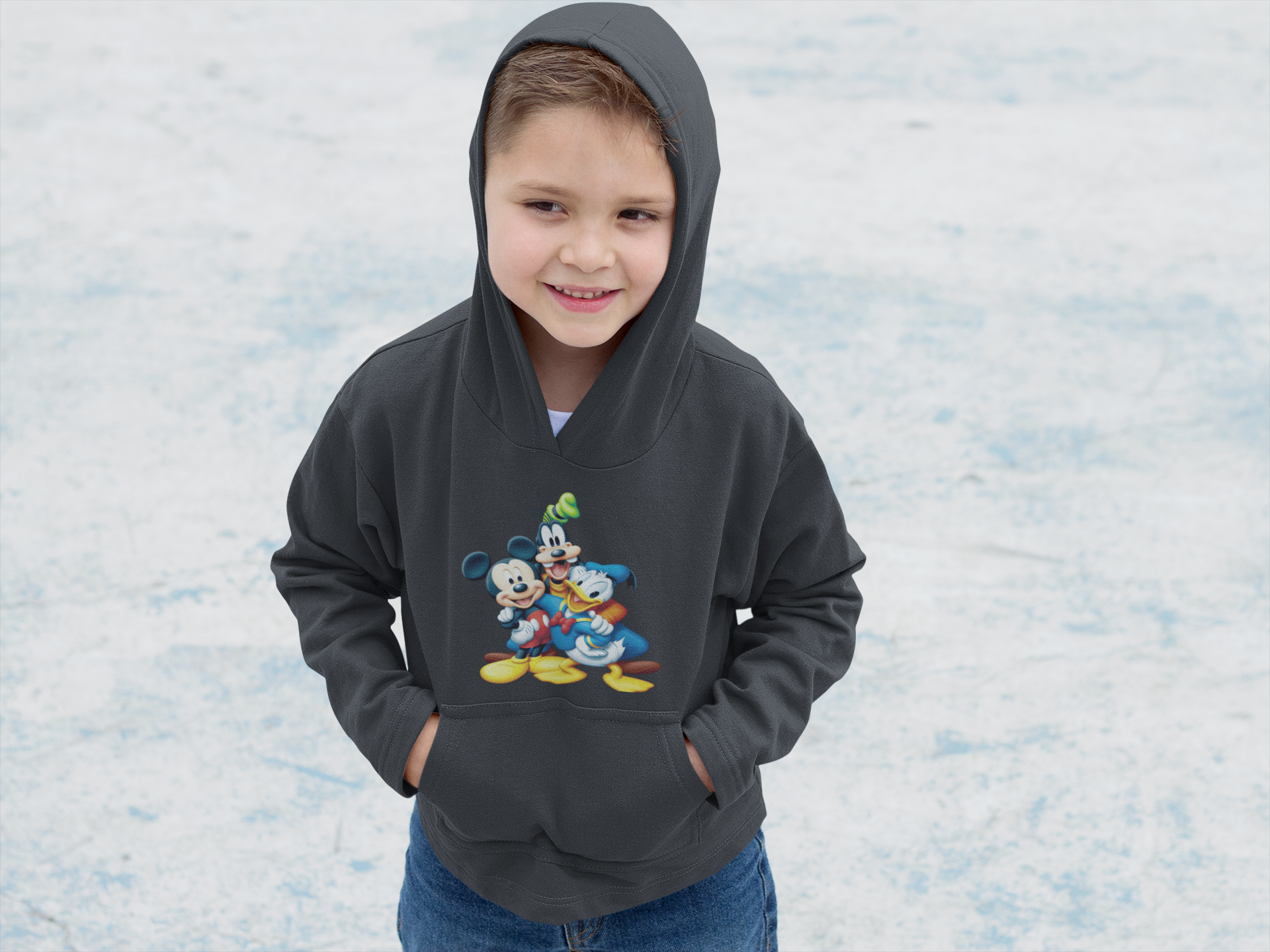 Cute Cartoon Boy Hoodies-FunkyTeesClub
