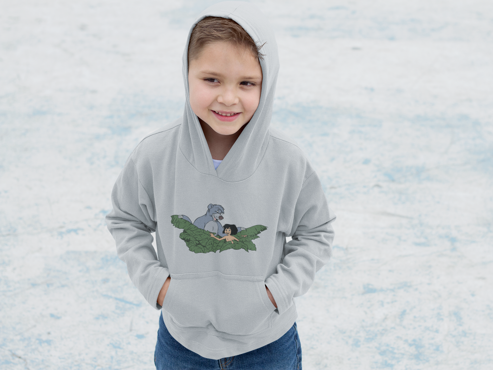 Cute Cartoon Boy Hoodies-FunkyTeesClub
