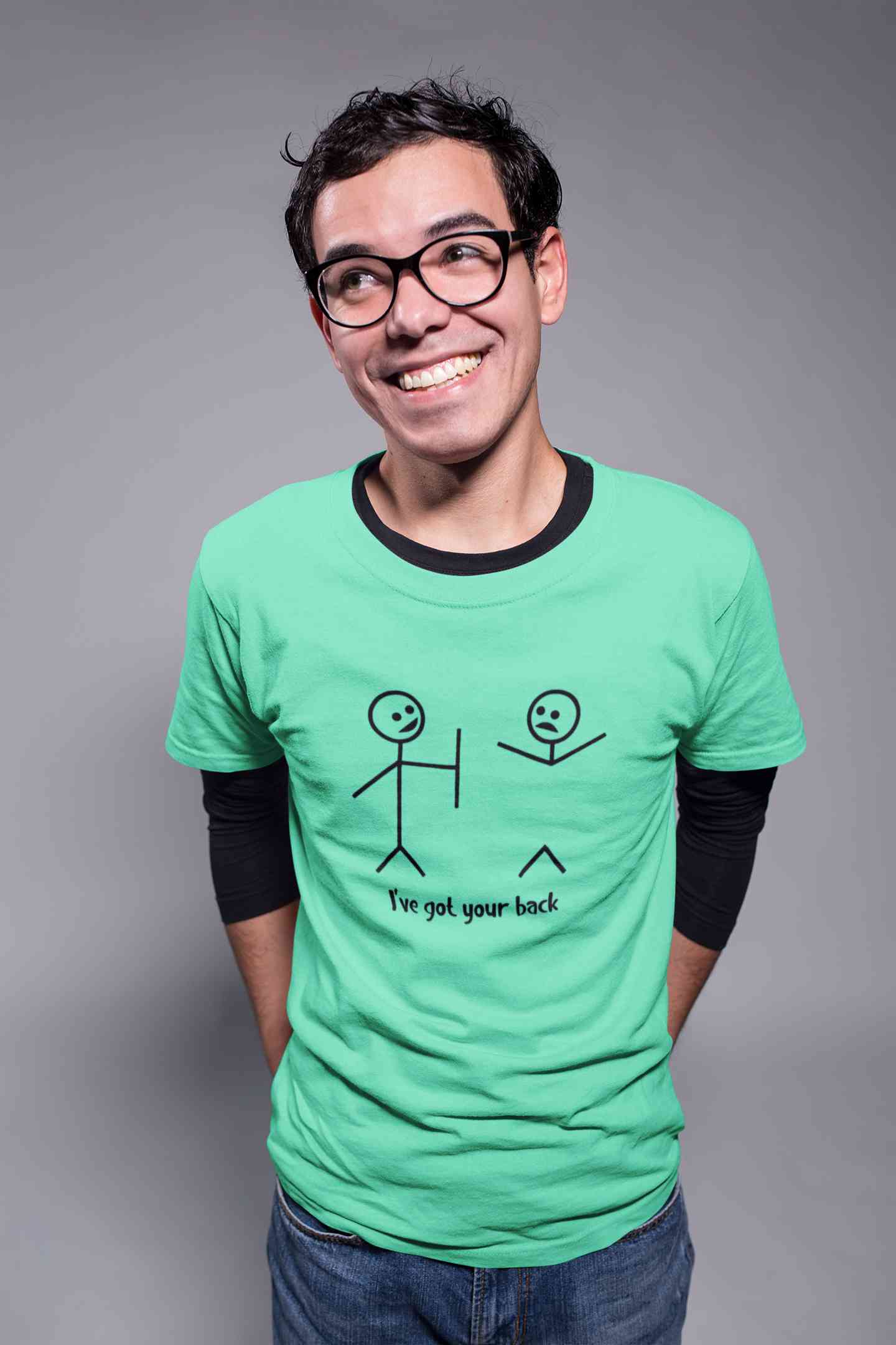 I Have Got Your Back Funny Mens Half Sleeves T-shirt- FunkyTeesClub