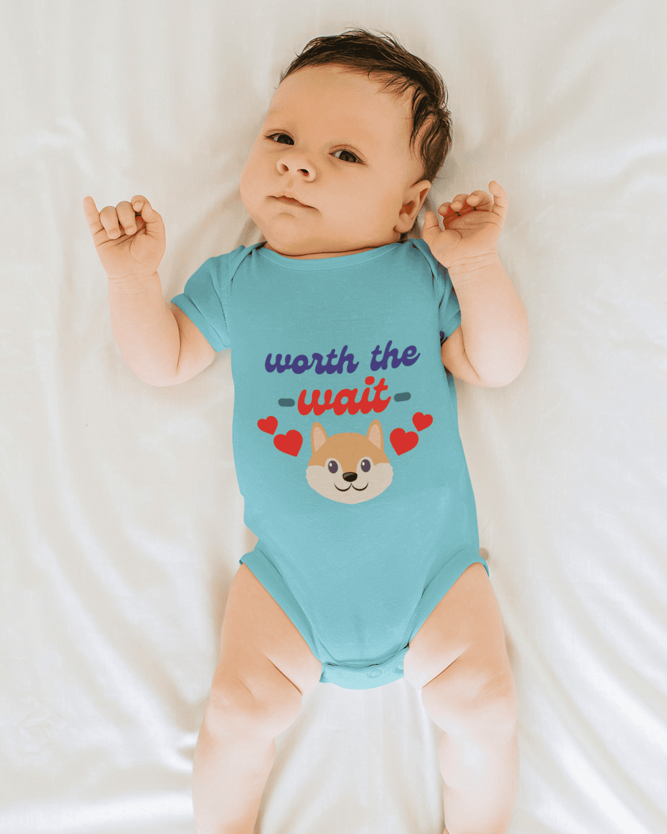Worth The Wait New Born Rompers for Baby Girl- FunkyTeesClub
