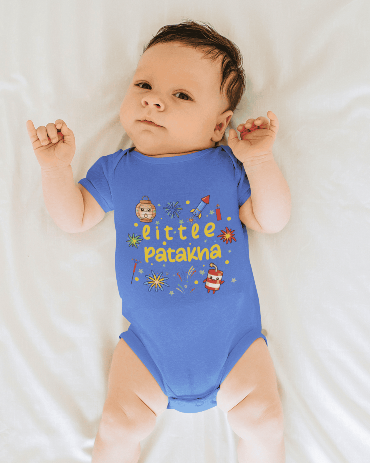 Little Patakha Diwali Rompers for Baby Boy- FunkyTeesClub