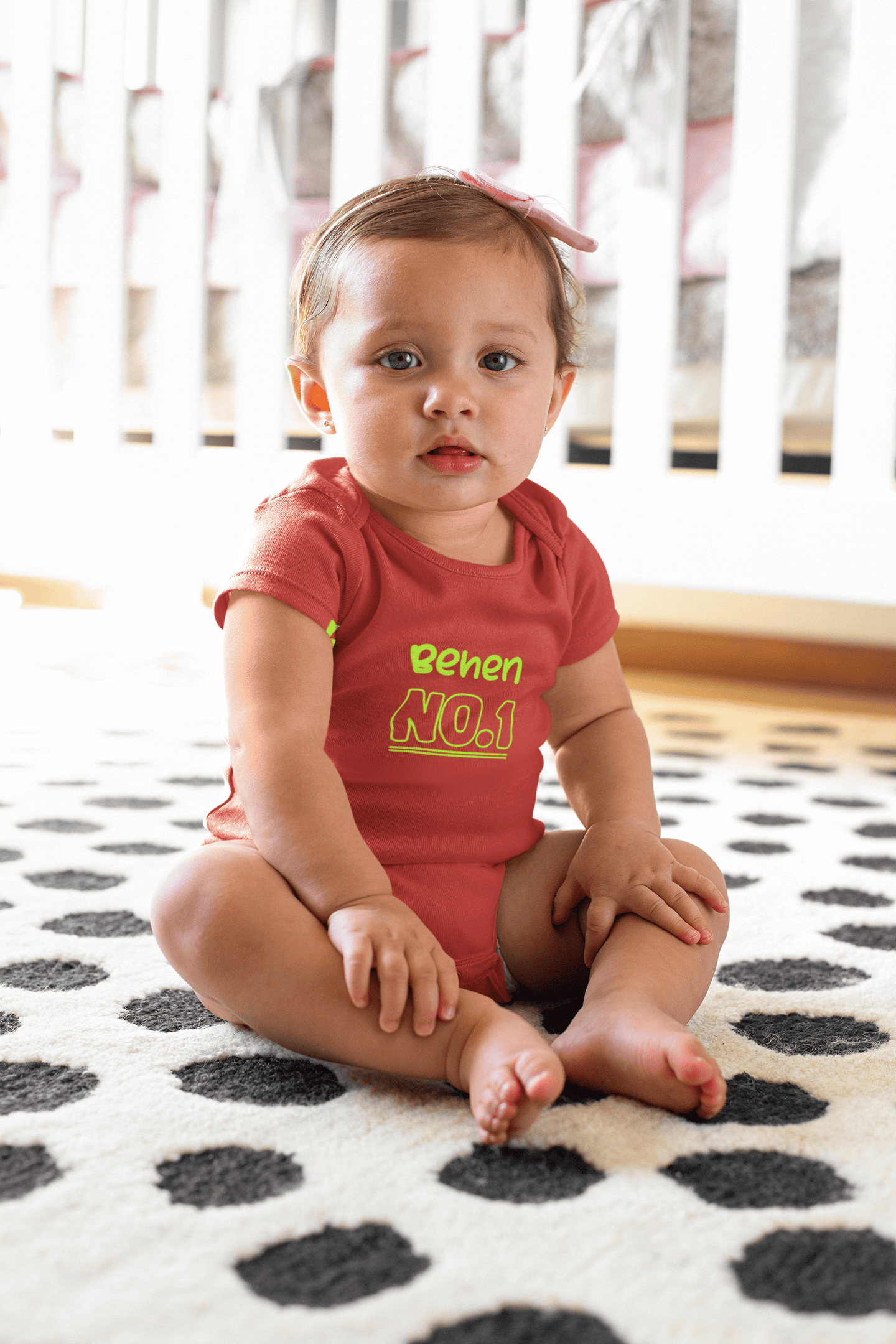 Behen No.1 Rakshabandhan Rompers for Baby Girl- FunkyTeesClub