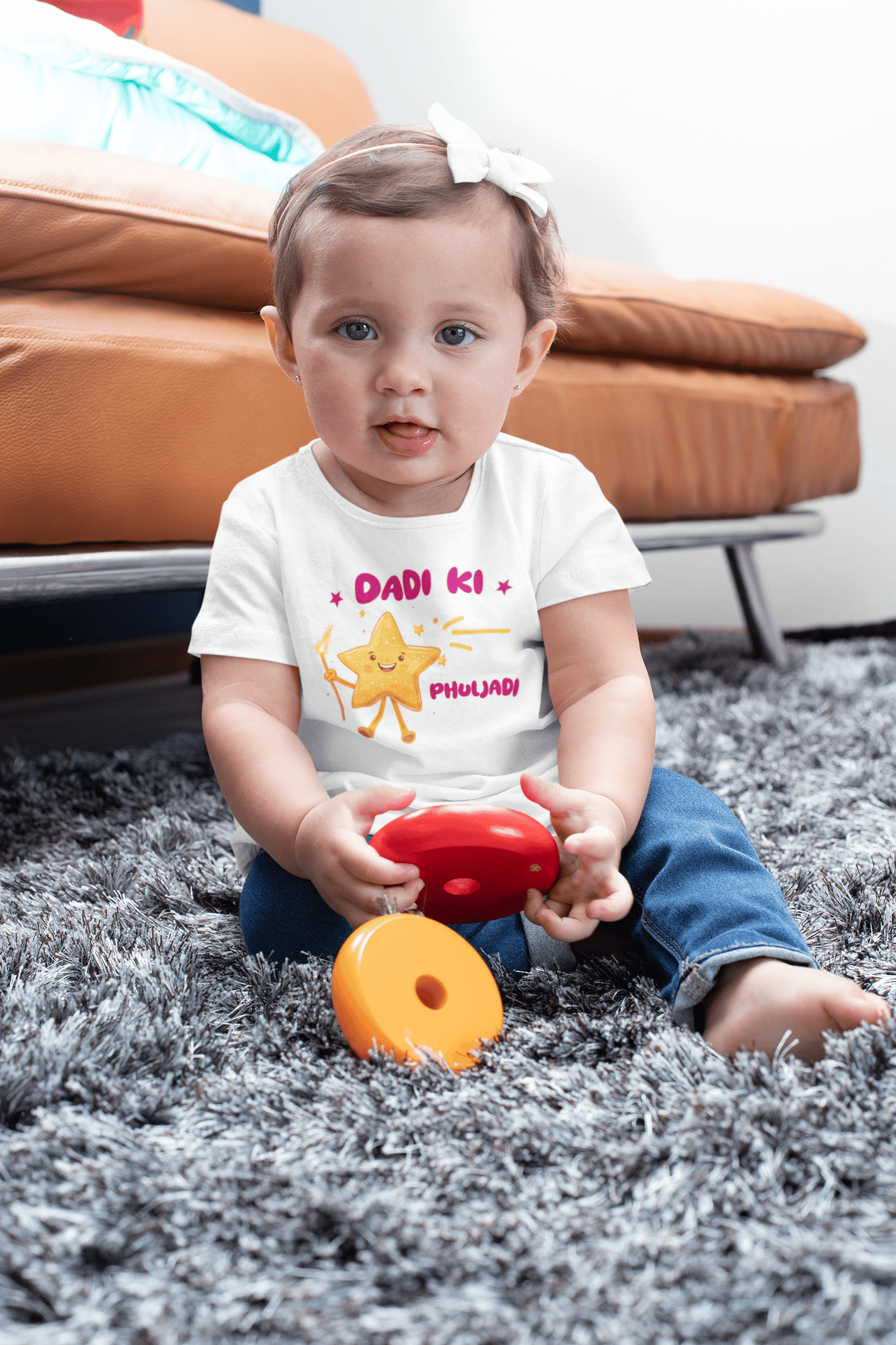 Dadi Ki Phuljadi Diwali Half Sleeves T-Shirt For Girls -FunkyTeesClub