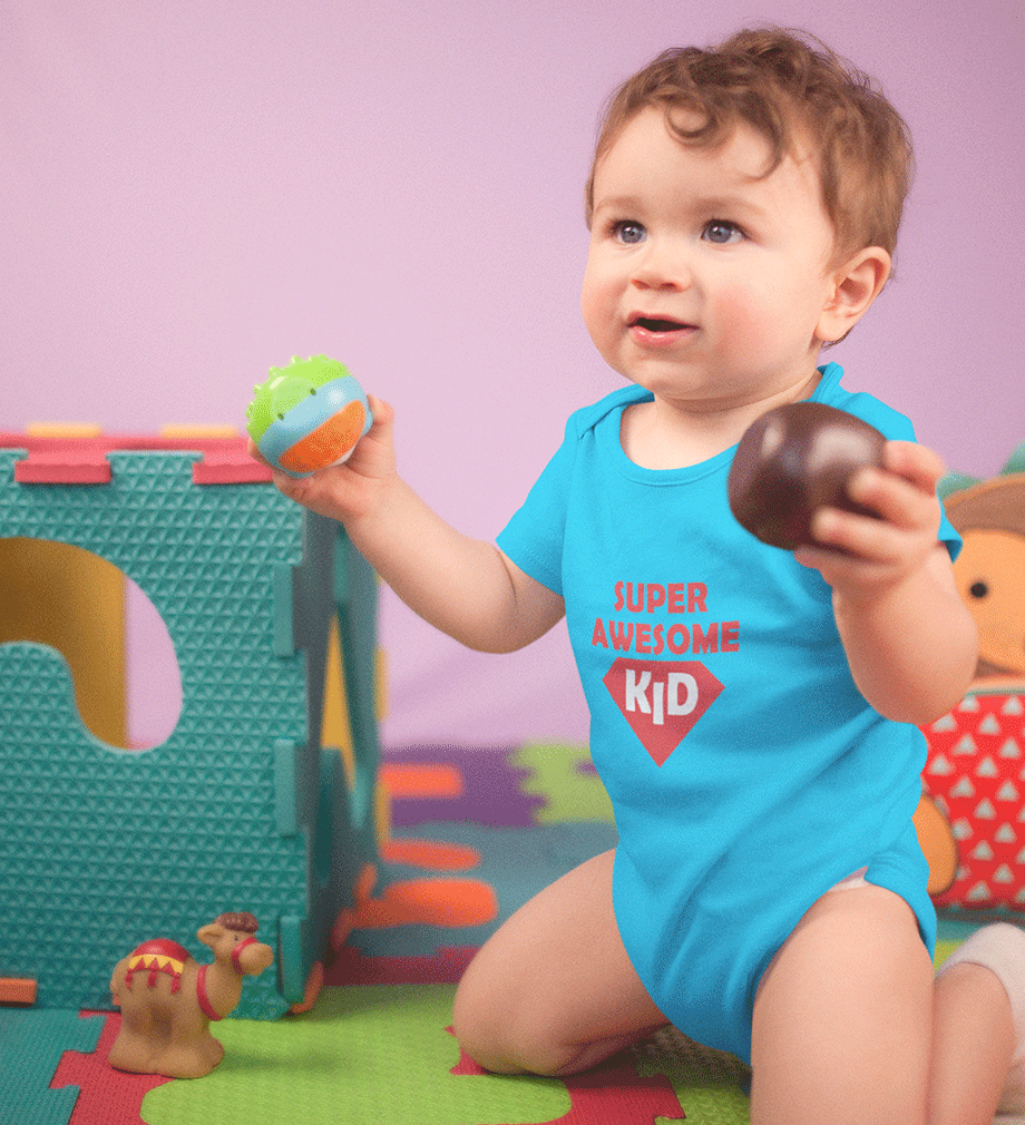 Super Awesome Kid Rompers for Baby Boy- FunkyTradition FunkyTradition