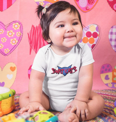 Swat Kats Logo Rompers for Baby Girl- FunkyTradition FunkyTradition