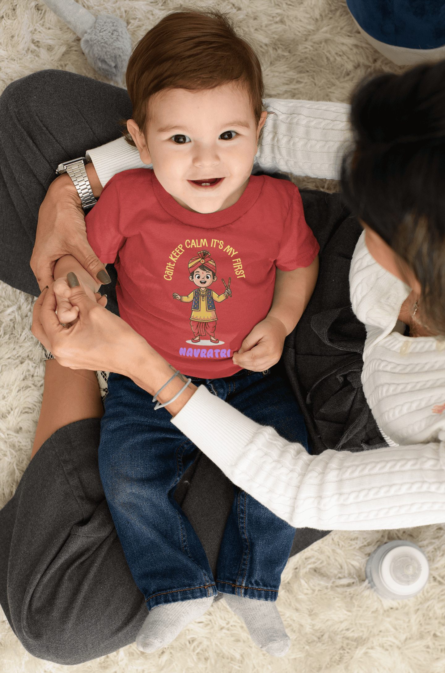 It's My First Navratri Half Sleeves T-Shirt for Boys -FunkyTeesClub
