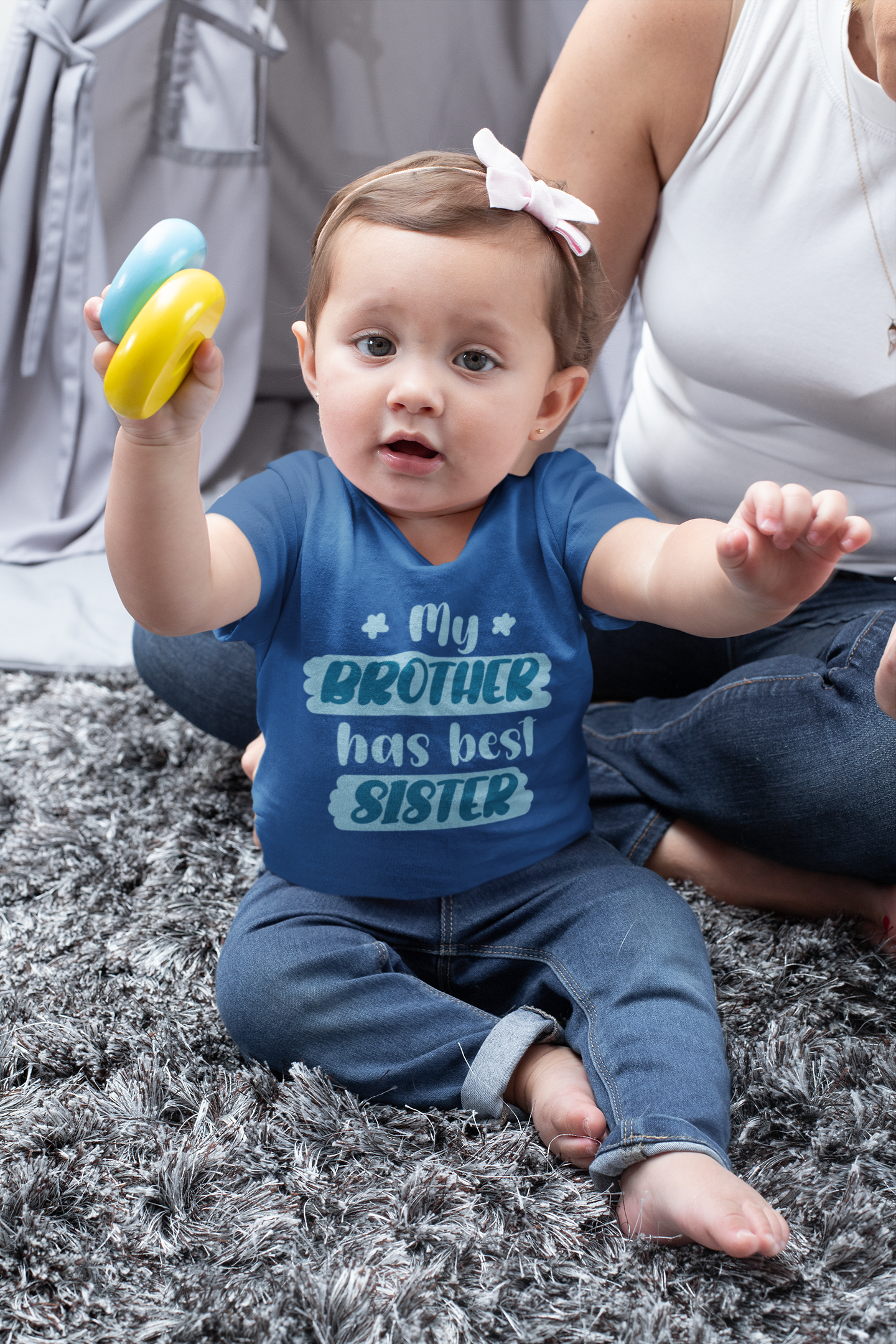 My Brother Has Best Sister Rakshabandhan Half Sleeves T-Shirt For Girls -FunkyTeesClub