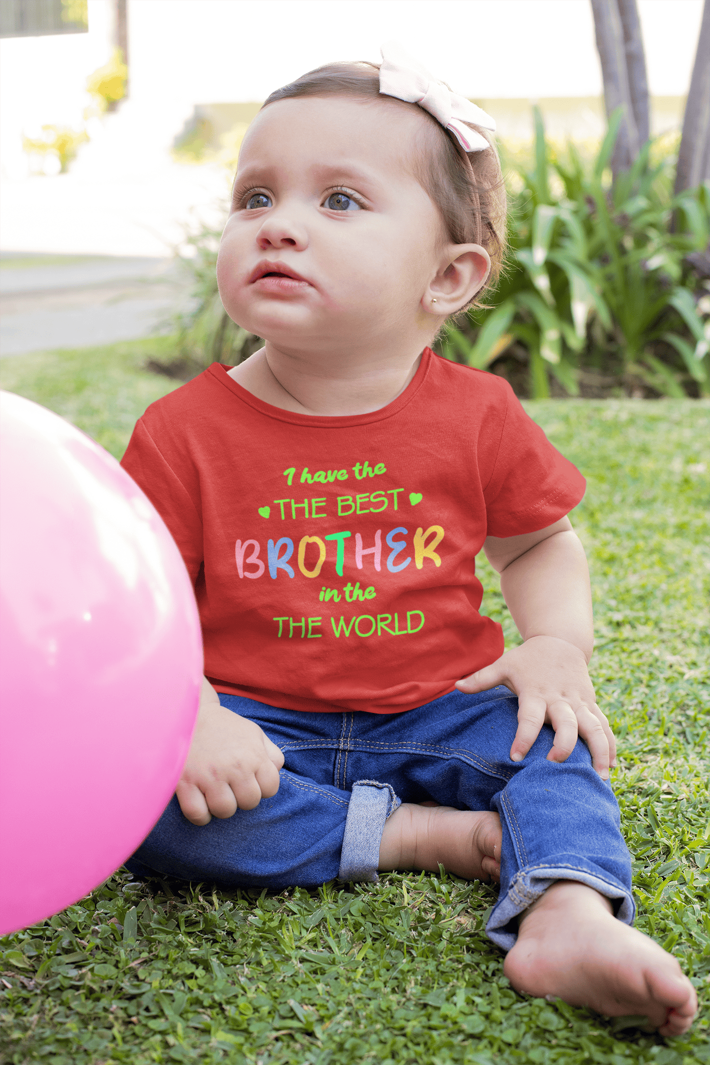 I Have The Best Brother In The World Rakshabandhan Half Sleeves T-Shirt For Girls -FunkyTeesClub