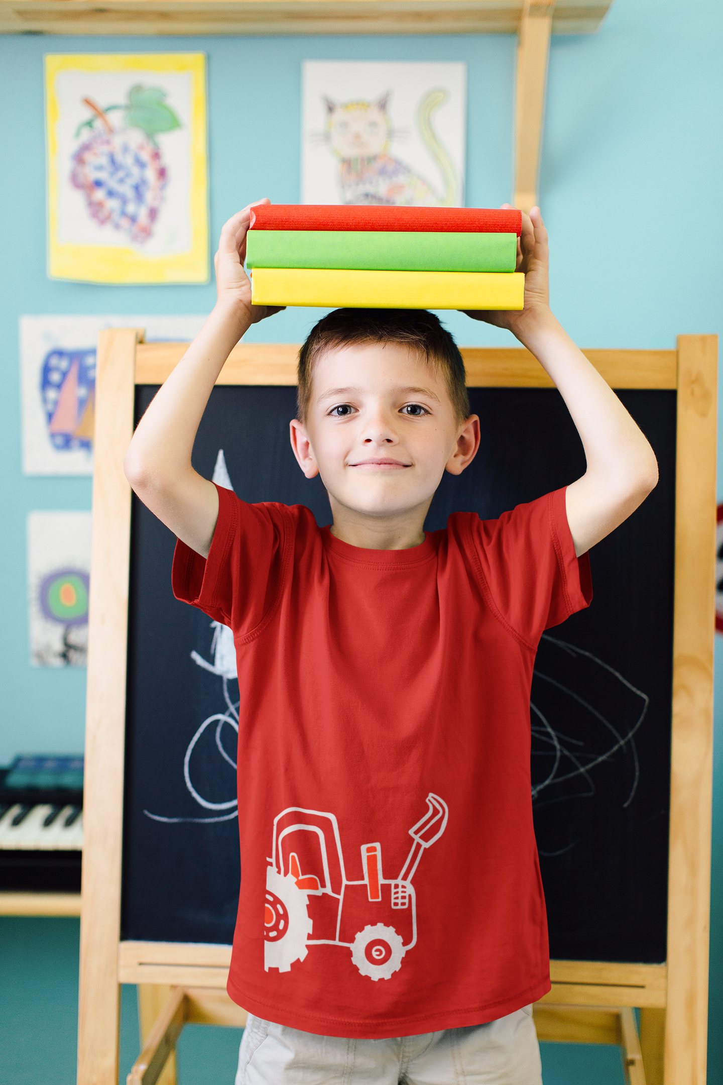 Printed Half Sleeves T-Shirt for Boy-FunkyTeesClub