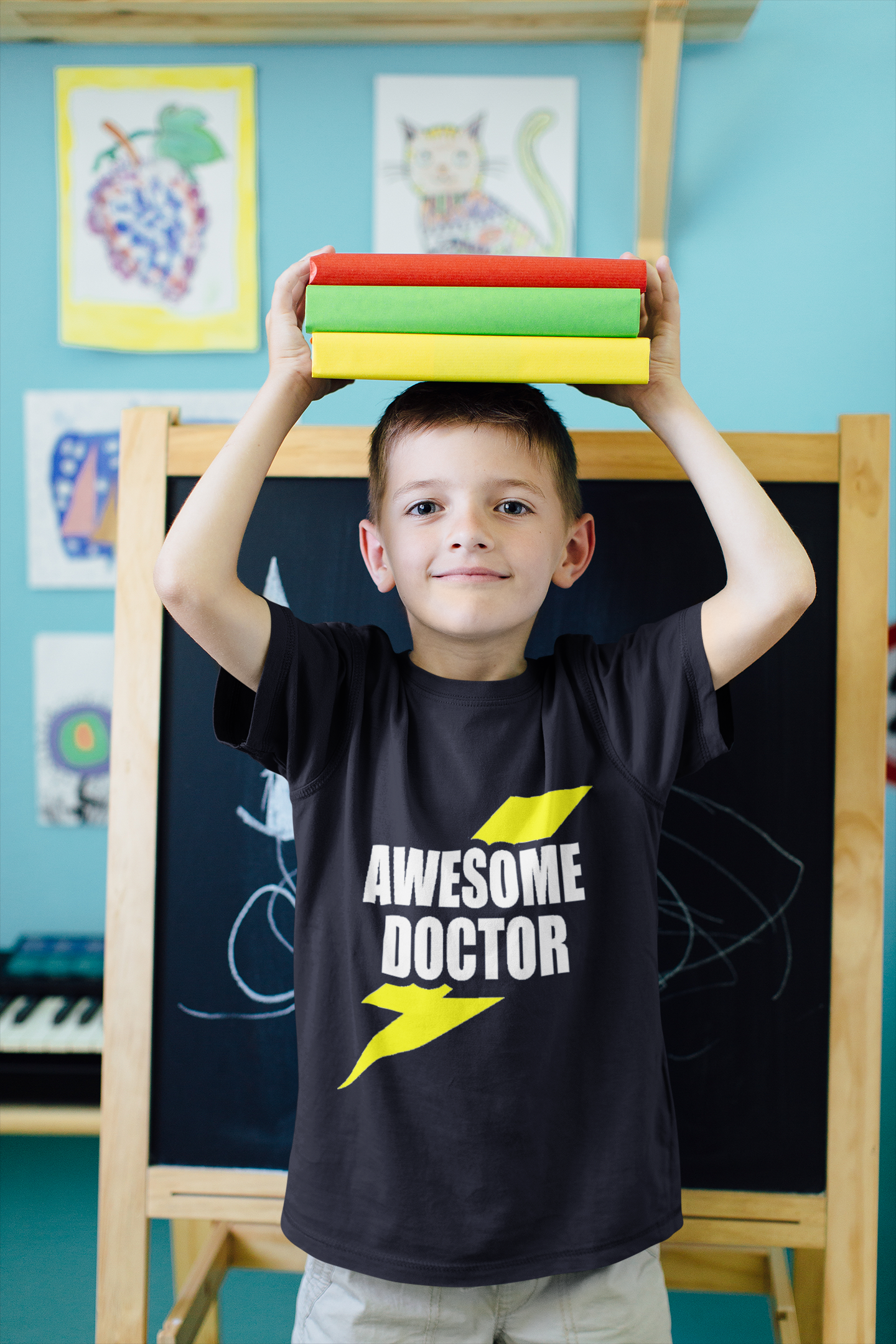 Future Doctor Half Sleeves T-Shirt for Boy-FunkyTeesClub