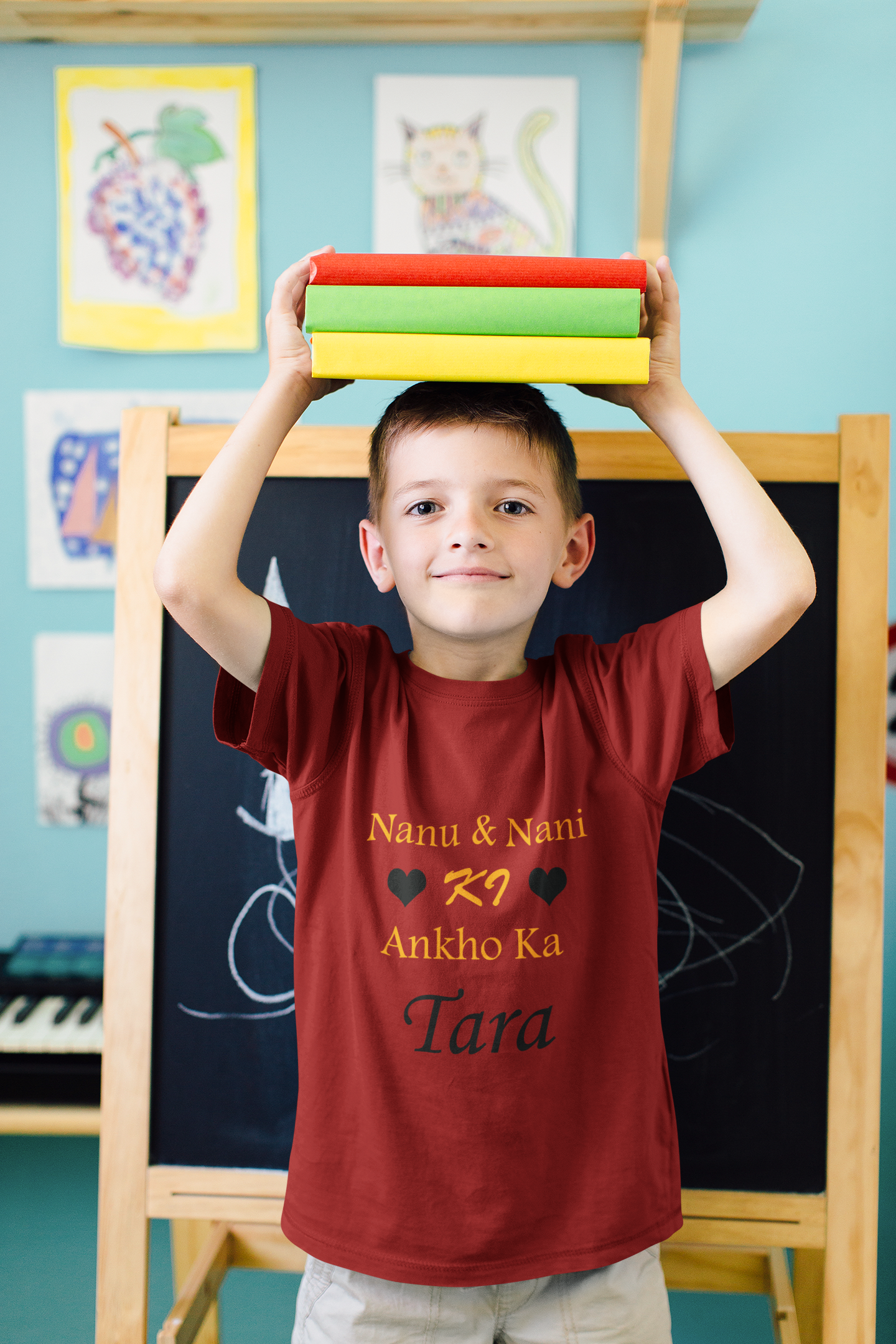 Nanu Nani Ki Ankho Ka Tara Half Sleeves T-Shirt for Boy-FunkyTeesClub