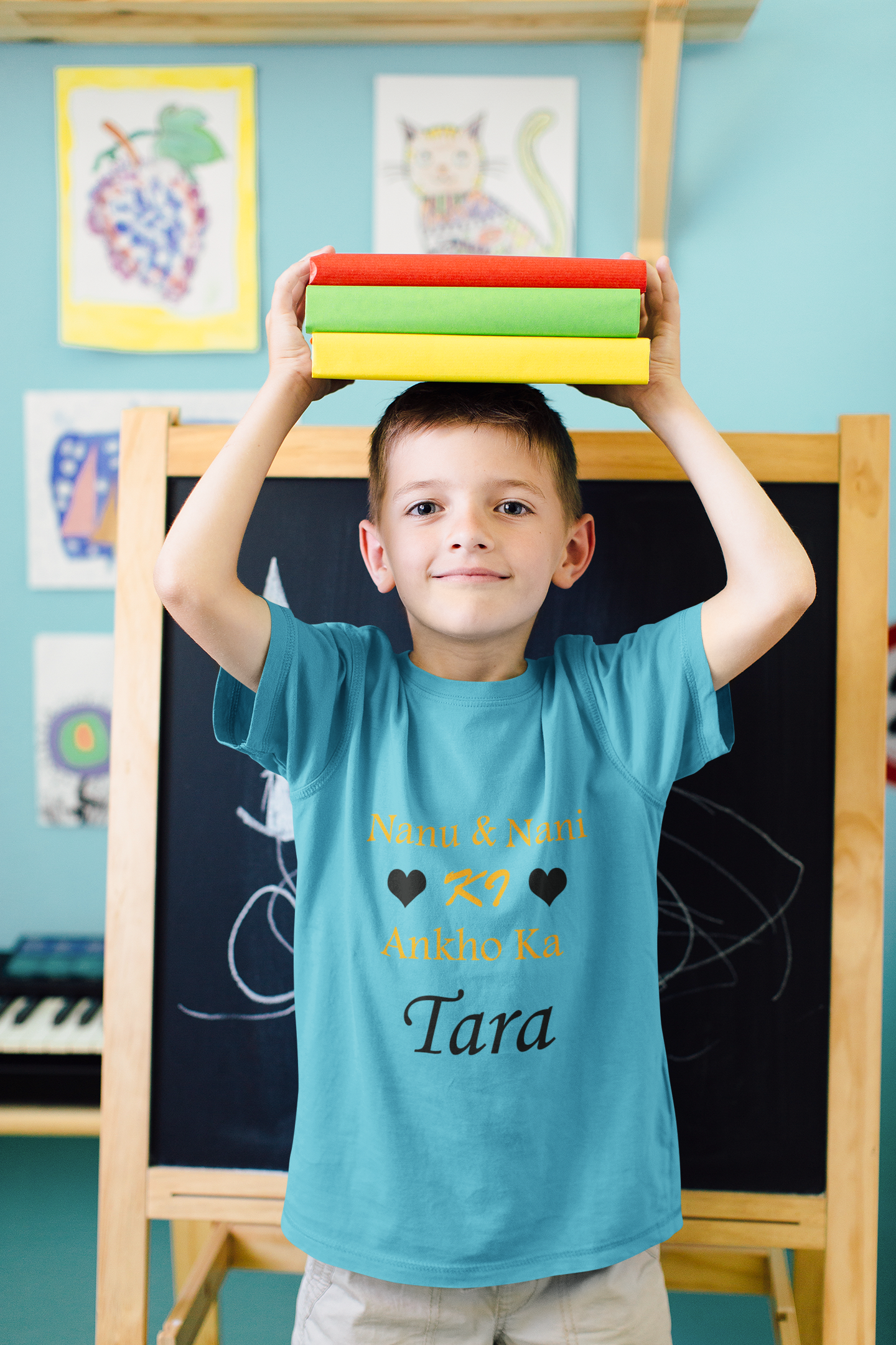 Nanu Nani Ki Ankho Ka Tara Half Sleeves T-Shirt for Boy-FunkyTeesClub
