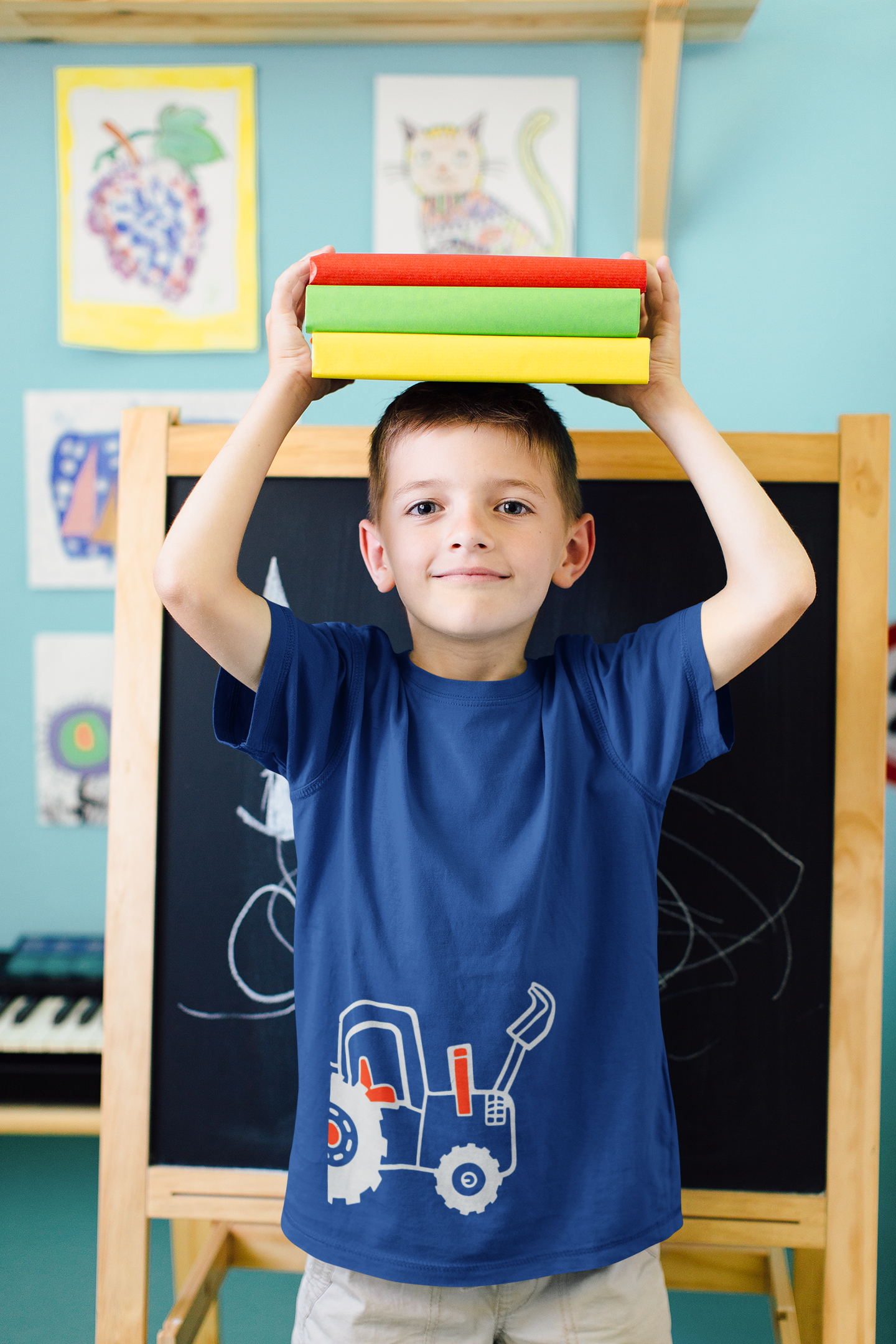 Printed Half Sleeves T-Shirt for Boy-FunkyTeesClub