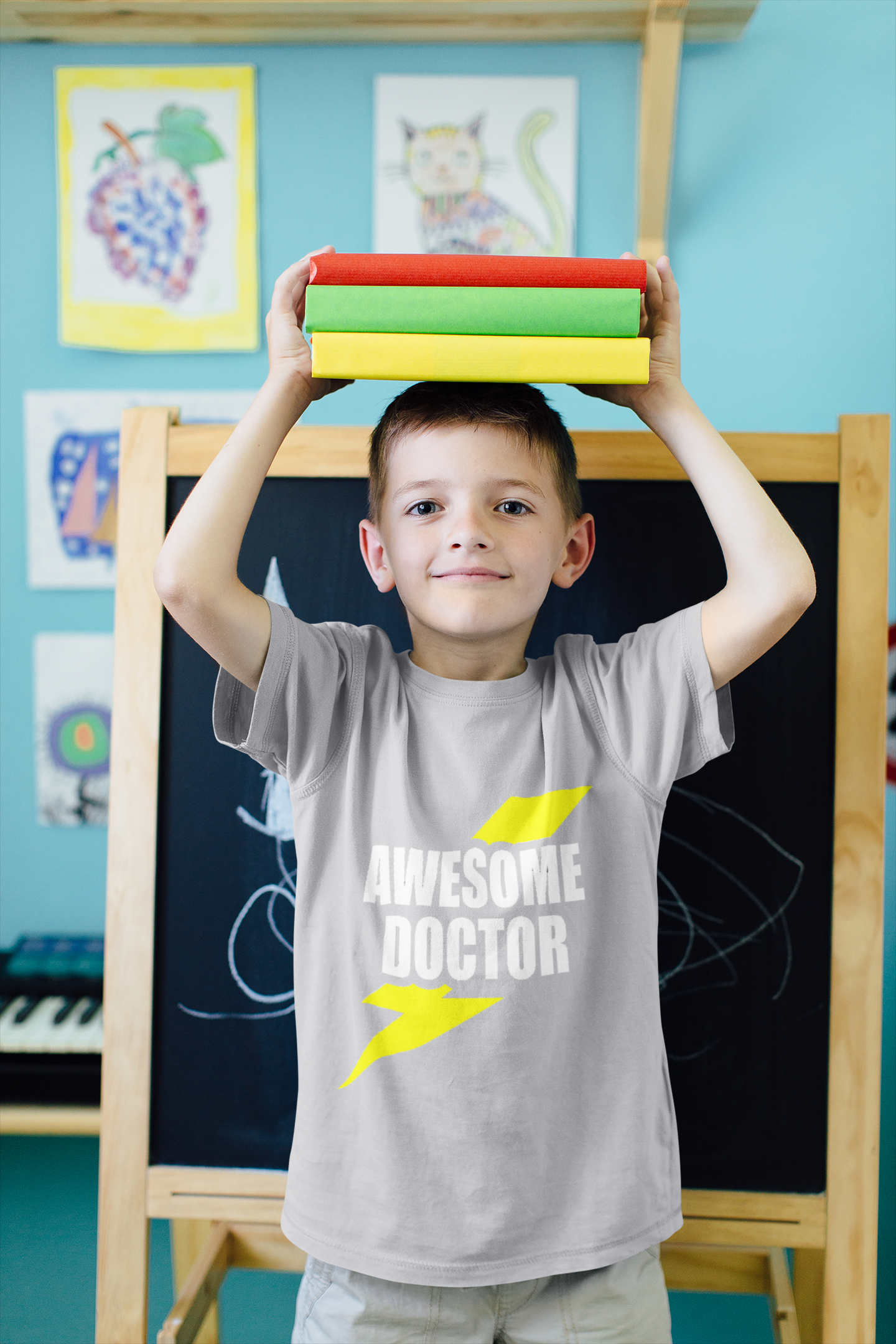 Future Doctor Half Sleeves T-Shirt for Boy-FunkyTeesClub