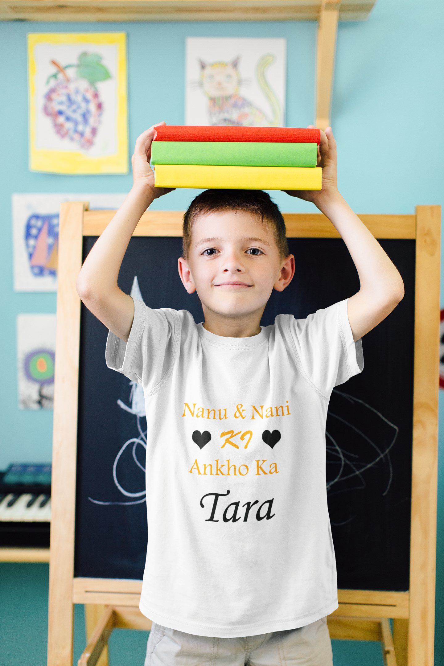 Nanu Nani Ki Ankho Ka Tara Half Sleeves T-Shirt for Boy-FunkyTeesClub