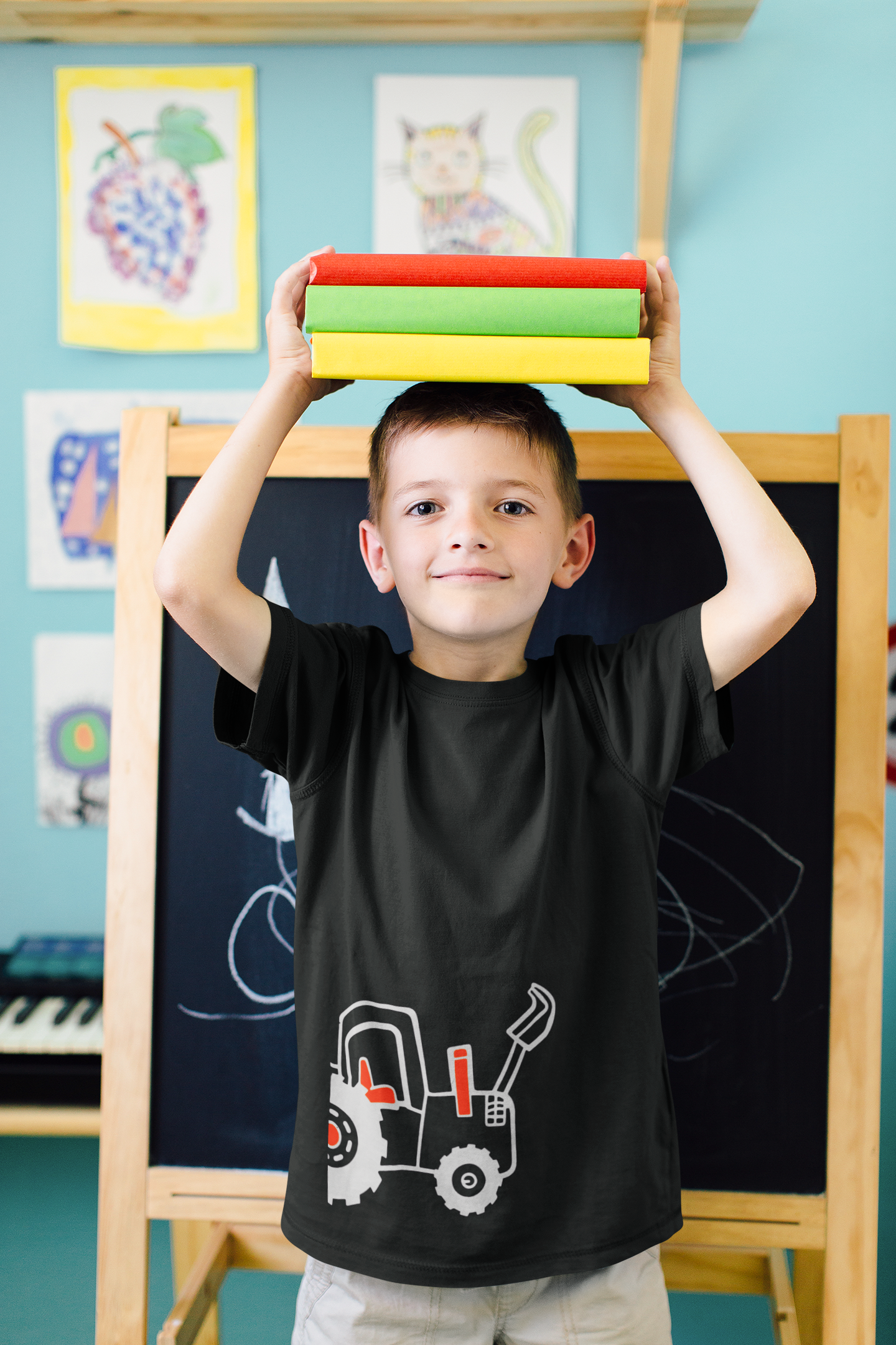 Printed Half Sleeves T-Shirt for Boy-FunkyTeesClub
