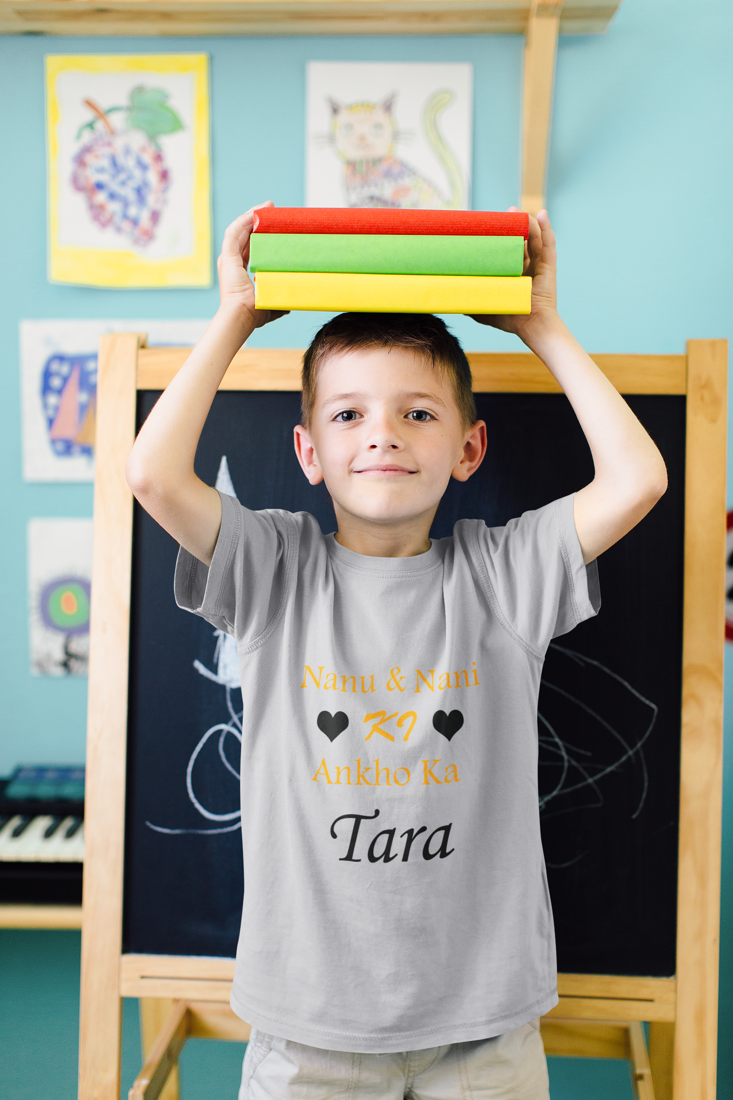 Nanu Nani Ki Ankho Ka Tara Half Sleeves T-Shirt for Boy-FunkyTeesClub