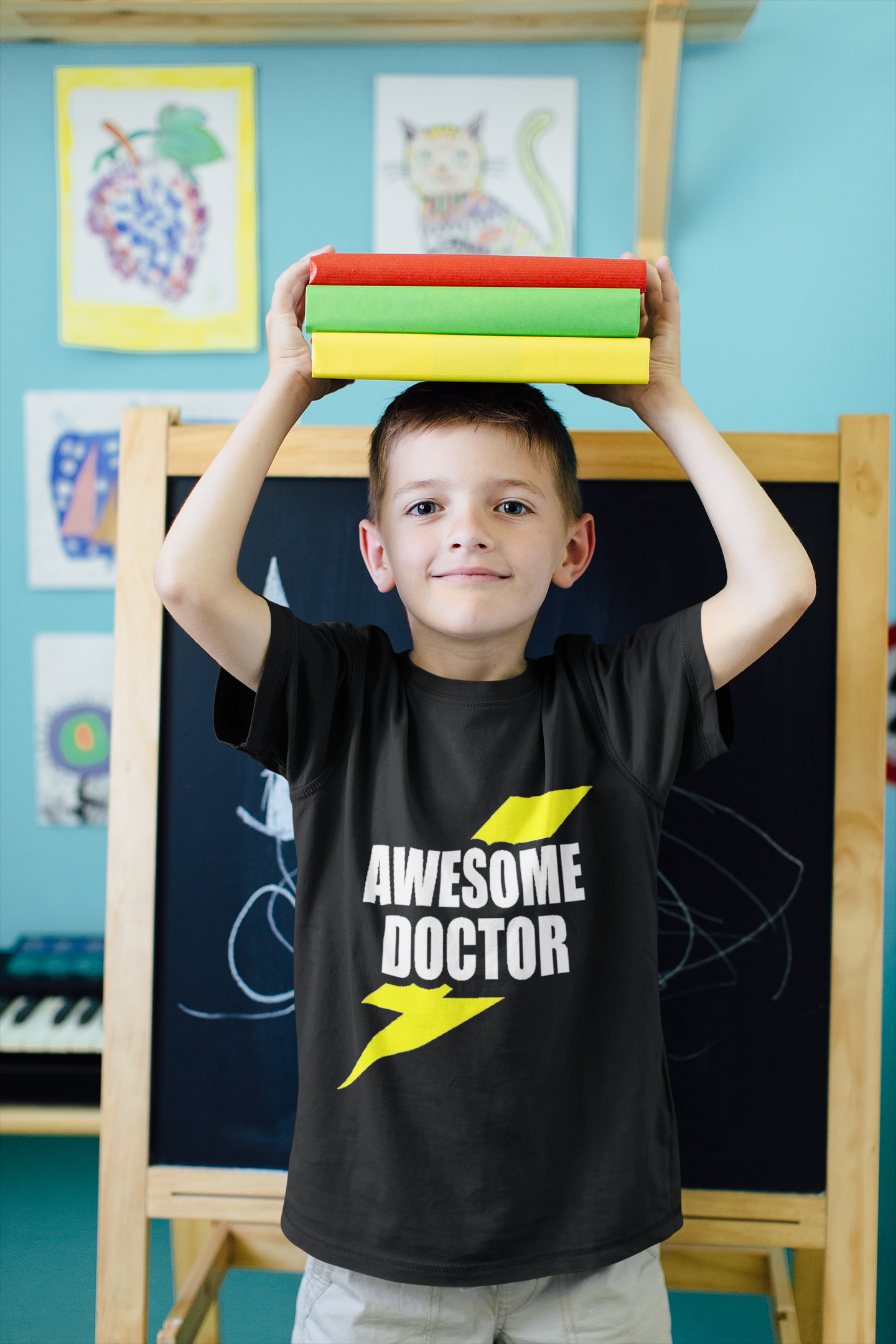 Future Doctor Half Sleeves T-Shirt for Boy-FunkyTeesClub