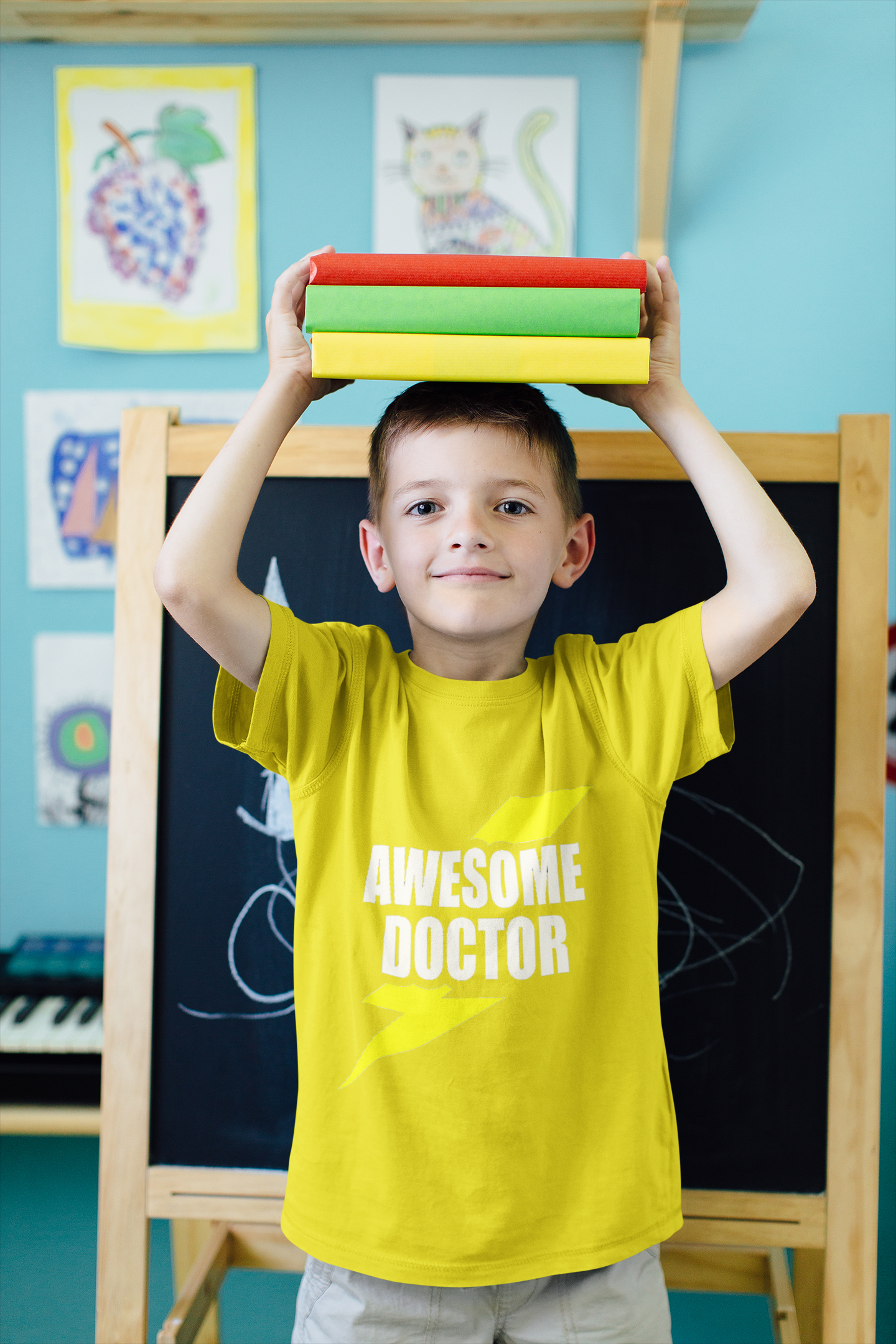 Future Doctor Half Sleeves T-Shirt for Boy-FunkyTeesClub
