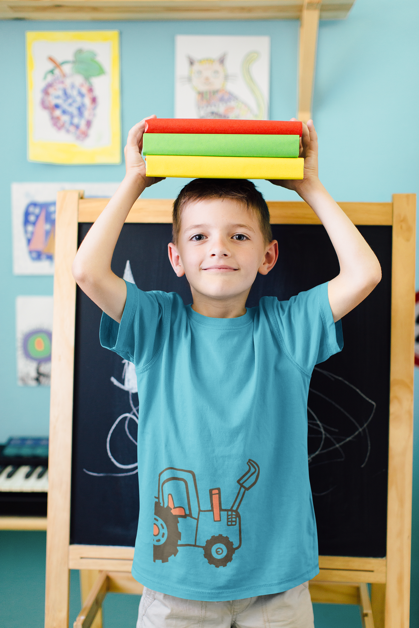 Printed Half Sleeves T-Shirt for Boy-FunkyTeesClub