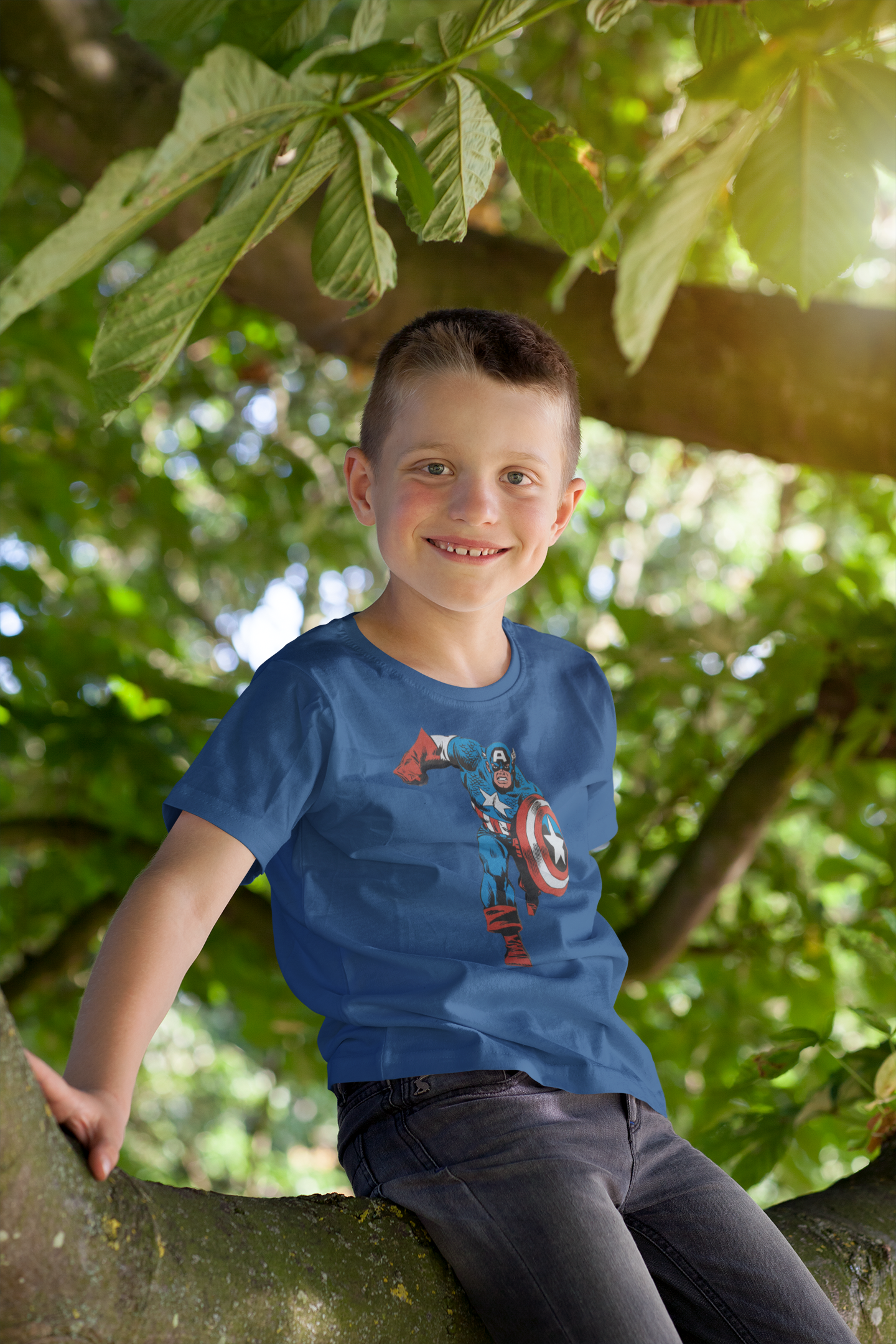Superhero Half Sleeves T-Shirt for Boy-FunkyTeesClub
