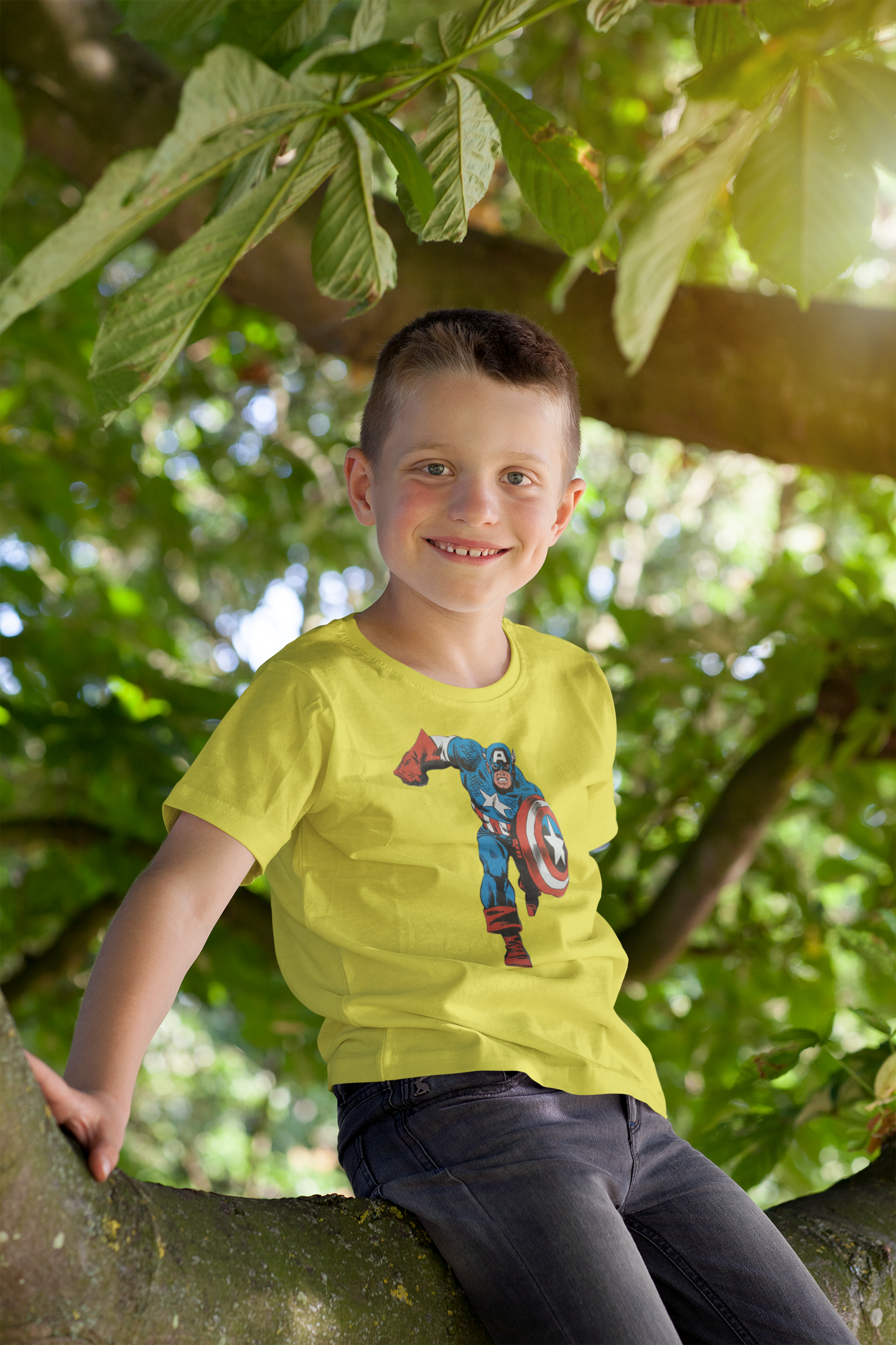 Superhero Half Sleeves T-Shirt for Boy-FunkyTeesClub