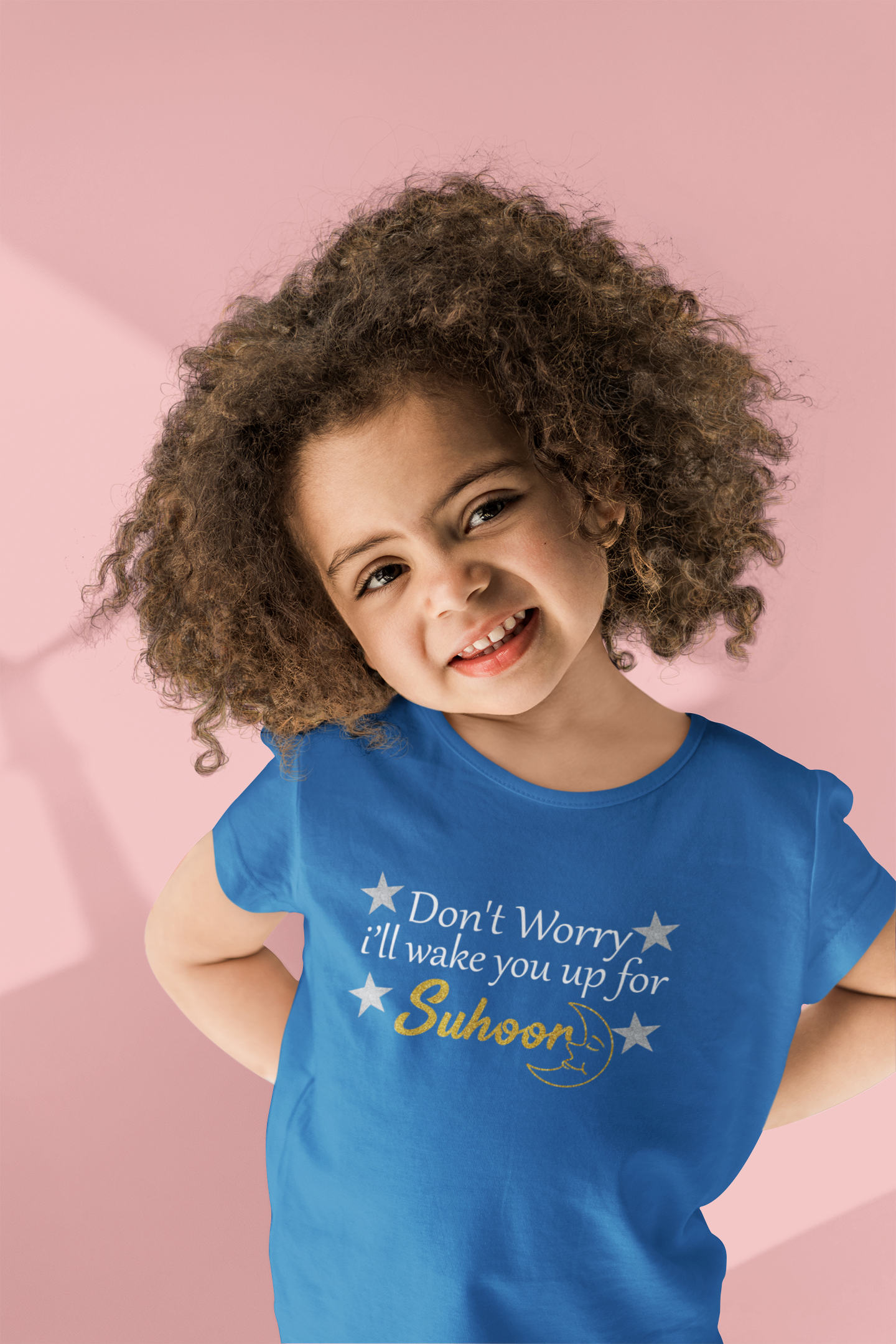 Don't Worry I'll Wake You Up For Suhoor Eid Half Sleeves T-Shirt For Girls -FunkyTeesClub