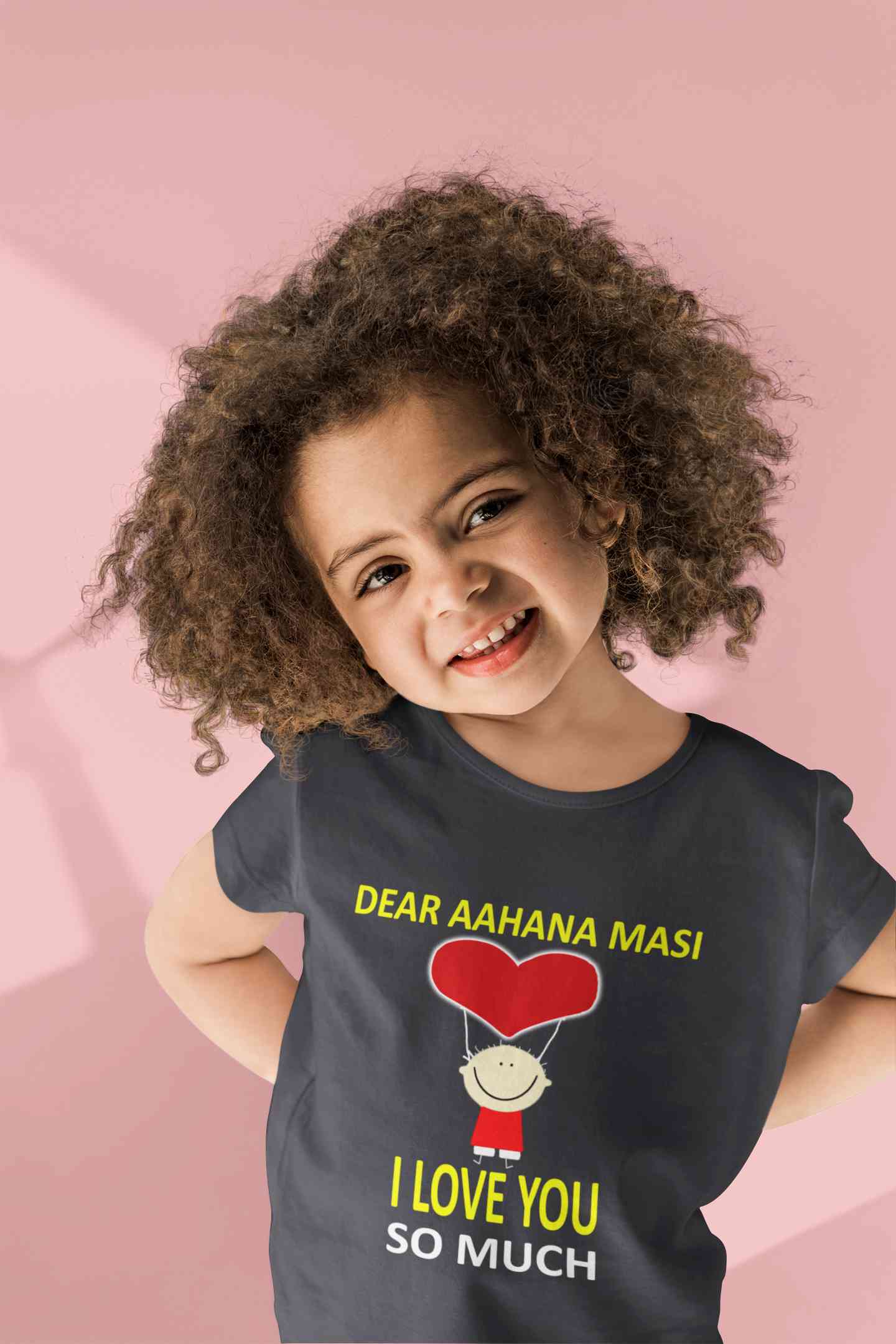 Custom Name I love My Masi So Much Half Sleeves T-Shirt For Girls -FunkyTeesClub