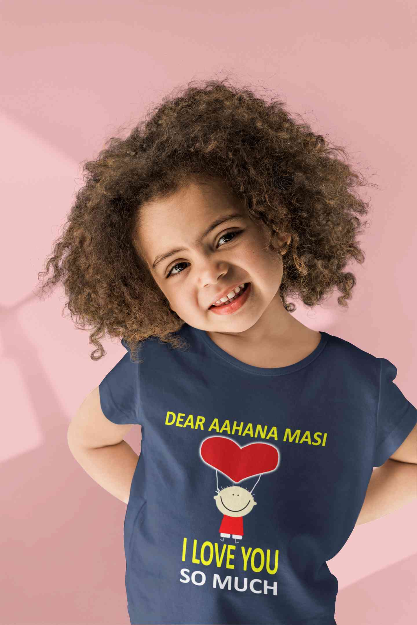 Custom Name I love My Masi So Much Half Sleeves T-Shirt For Girls -FunkyTeesClub