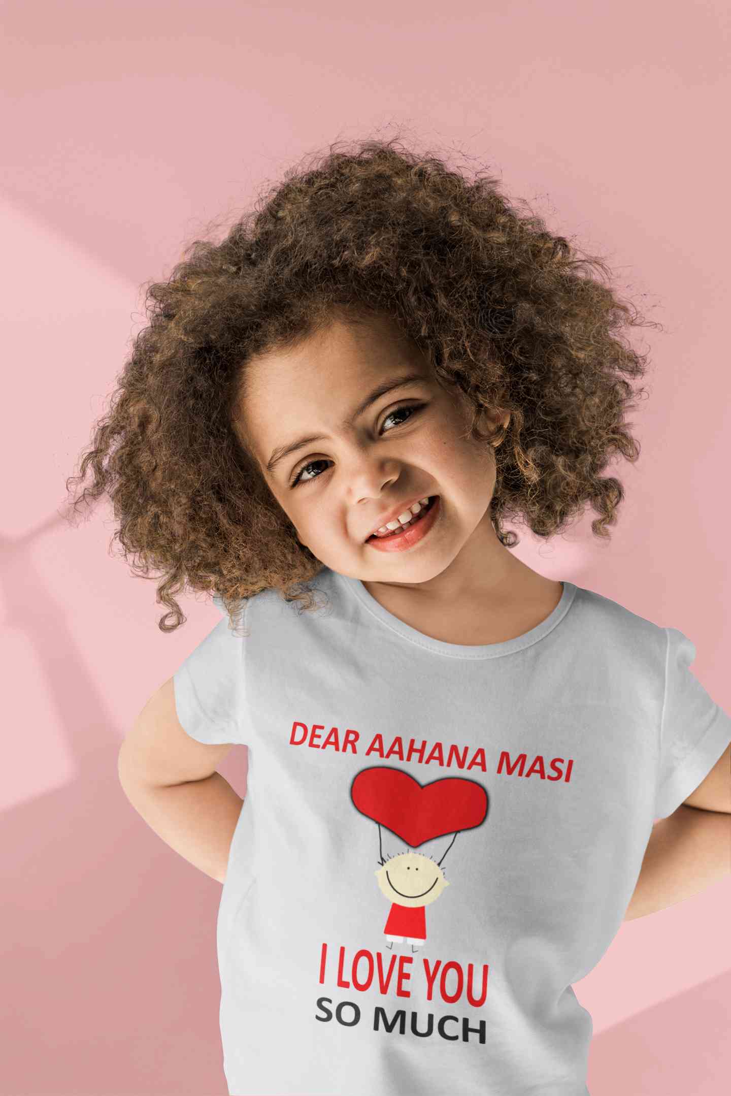 Custom Name I love My Masi So Much Half Sleeves T-Shirt For Girls -FunkyTeesClub