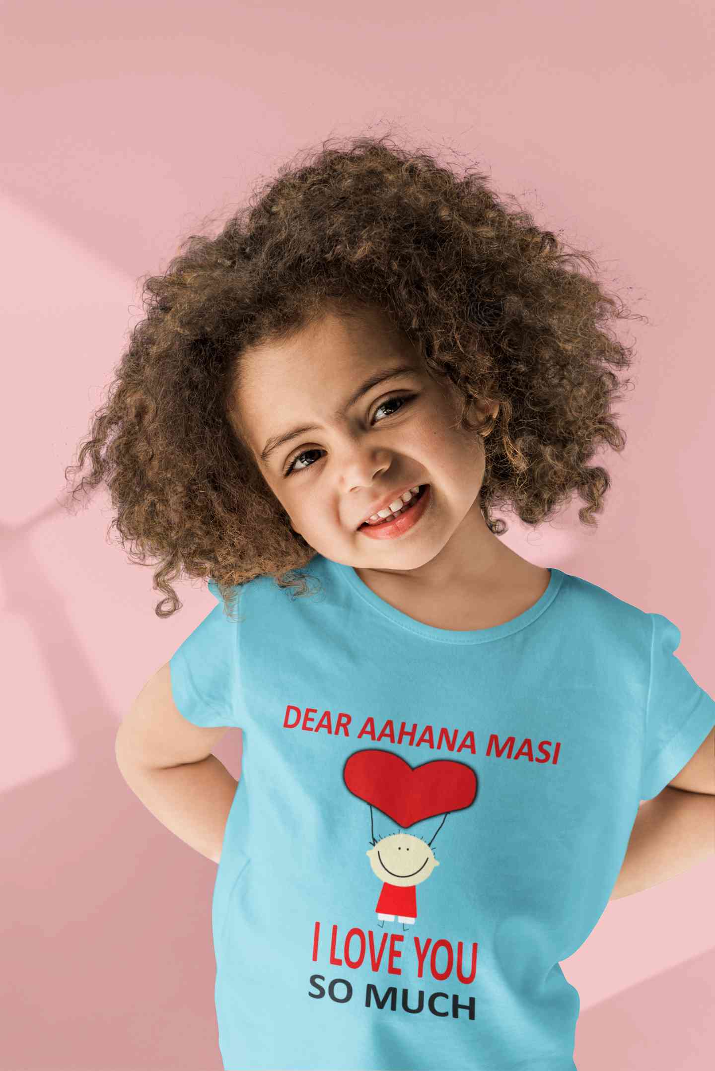 Custom Name I love My Masi So Much Half Sleeves T-Shirt For Girls -FunkyTeesClub