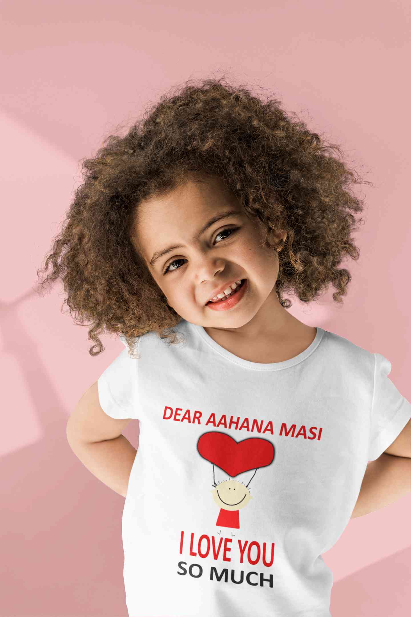 Custom Name I love My Masi So Much Half Sleeves T-Shirt For Girls -FunkyTeesClub
