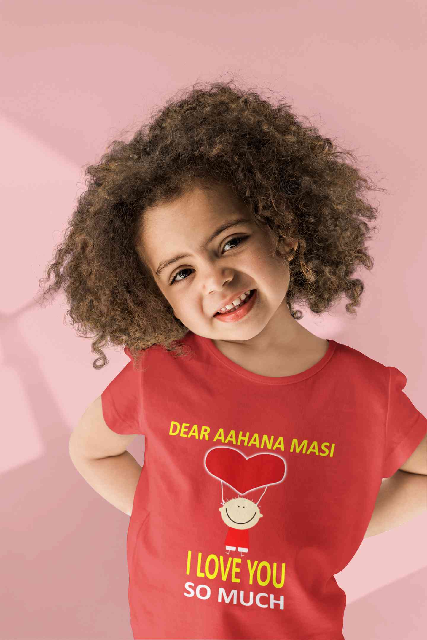 Custom Name I love My Masi So Much Half Sleeves T-Shirt For Girls -FunkyTeesClub