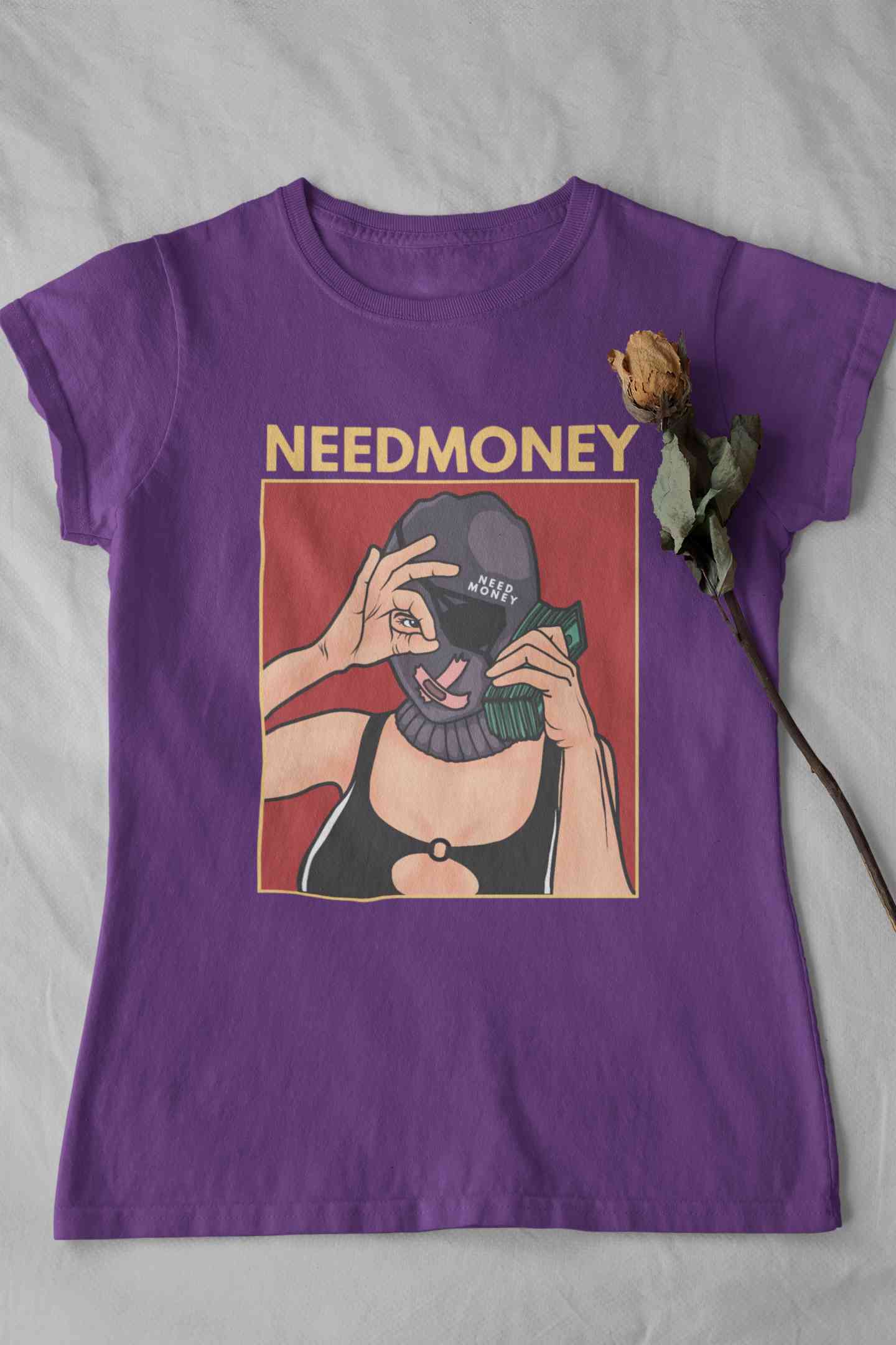 Bad Girl Women Half Sleeves T-shirt- FunkyTeesClub
