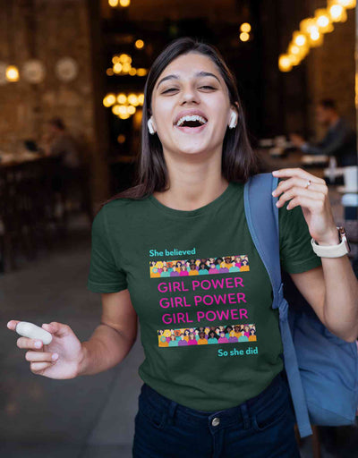 Trendy Feminist Quotes Women Half Sleeves T-shirt- FunkyTeesClub