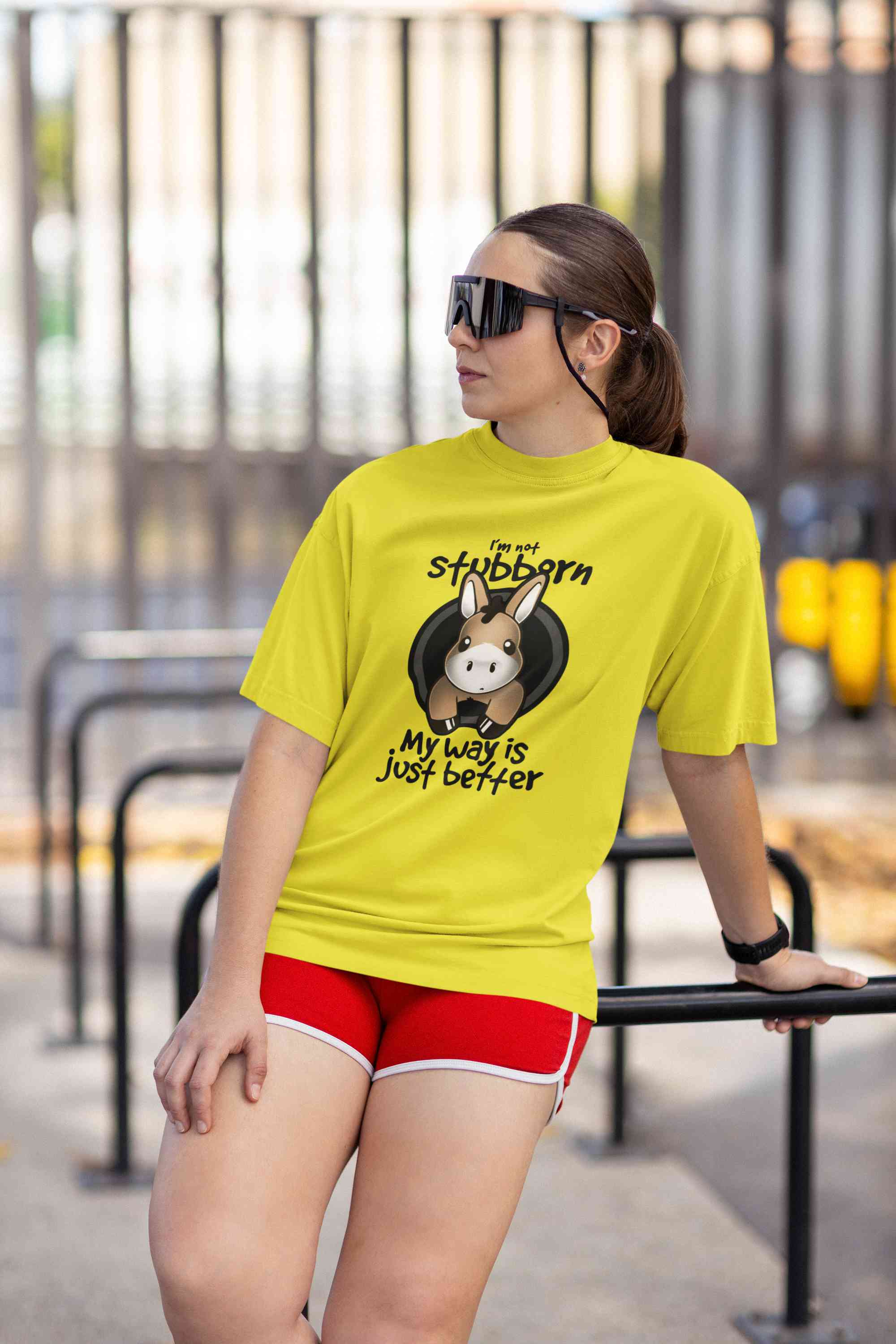 I Am Not Stubborn My Way Is Just Better Graphic Women Half Sleeves T-shirt- FunkyTeesClub