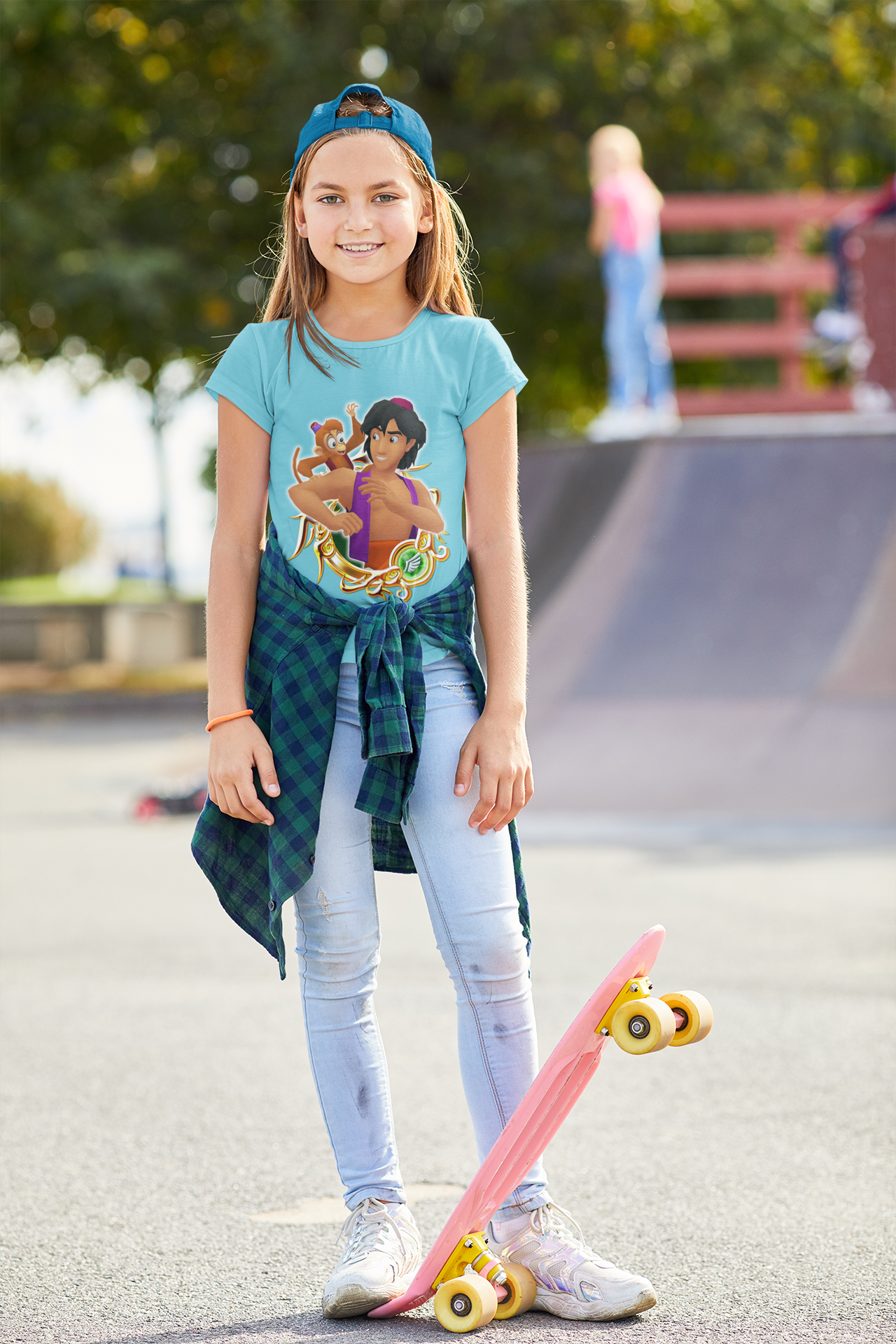 Cute Cartoon Half Sleeves T-Shirt For Girls -FunkyTeesClub