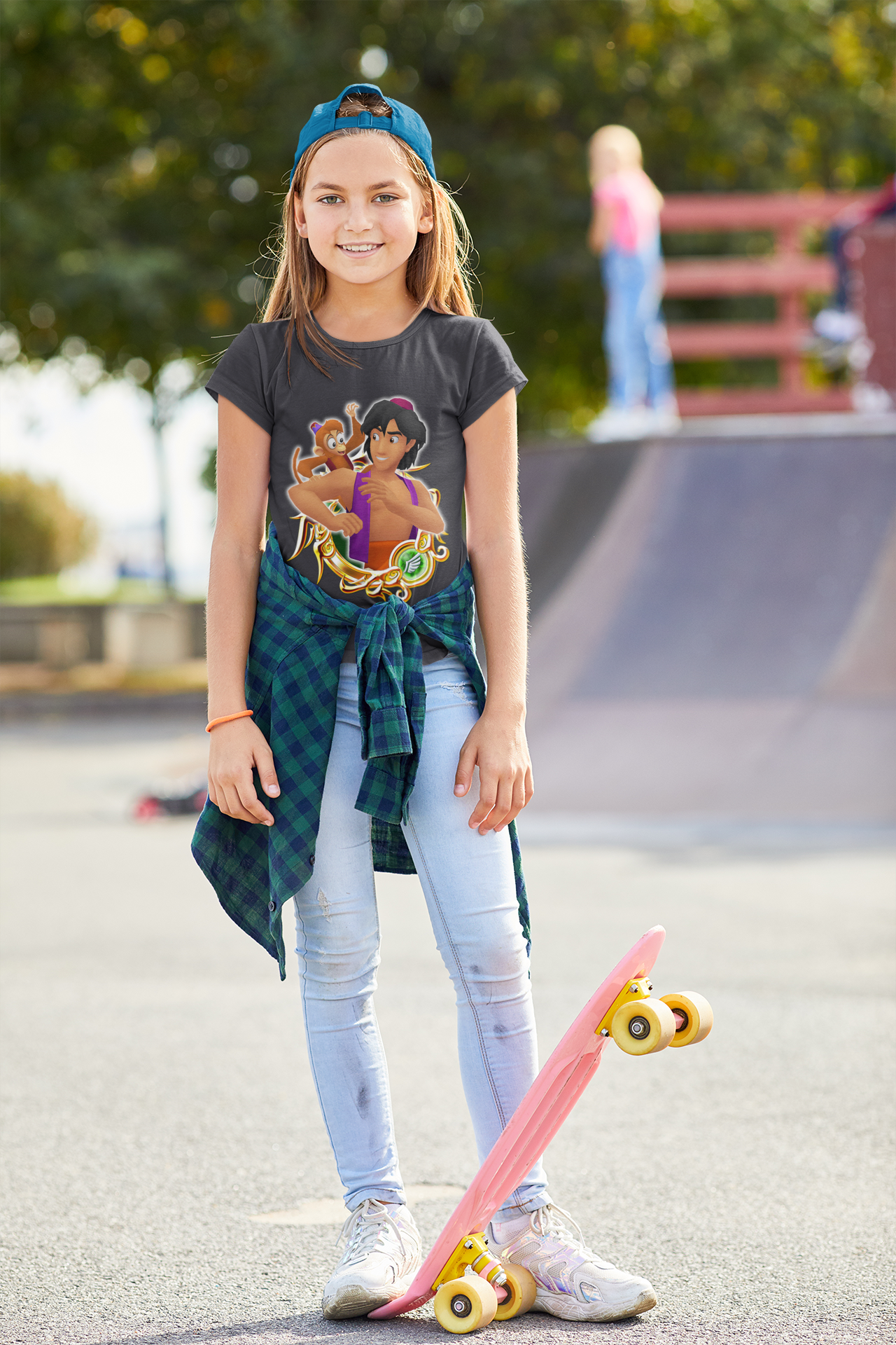 Cute Cartoon Half Sleeves T-Shirt For Girls -FunkyTeesClub