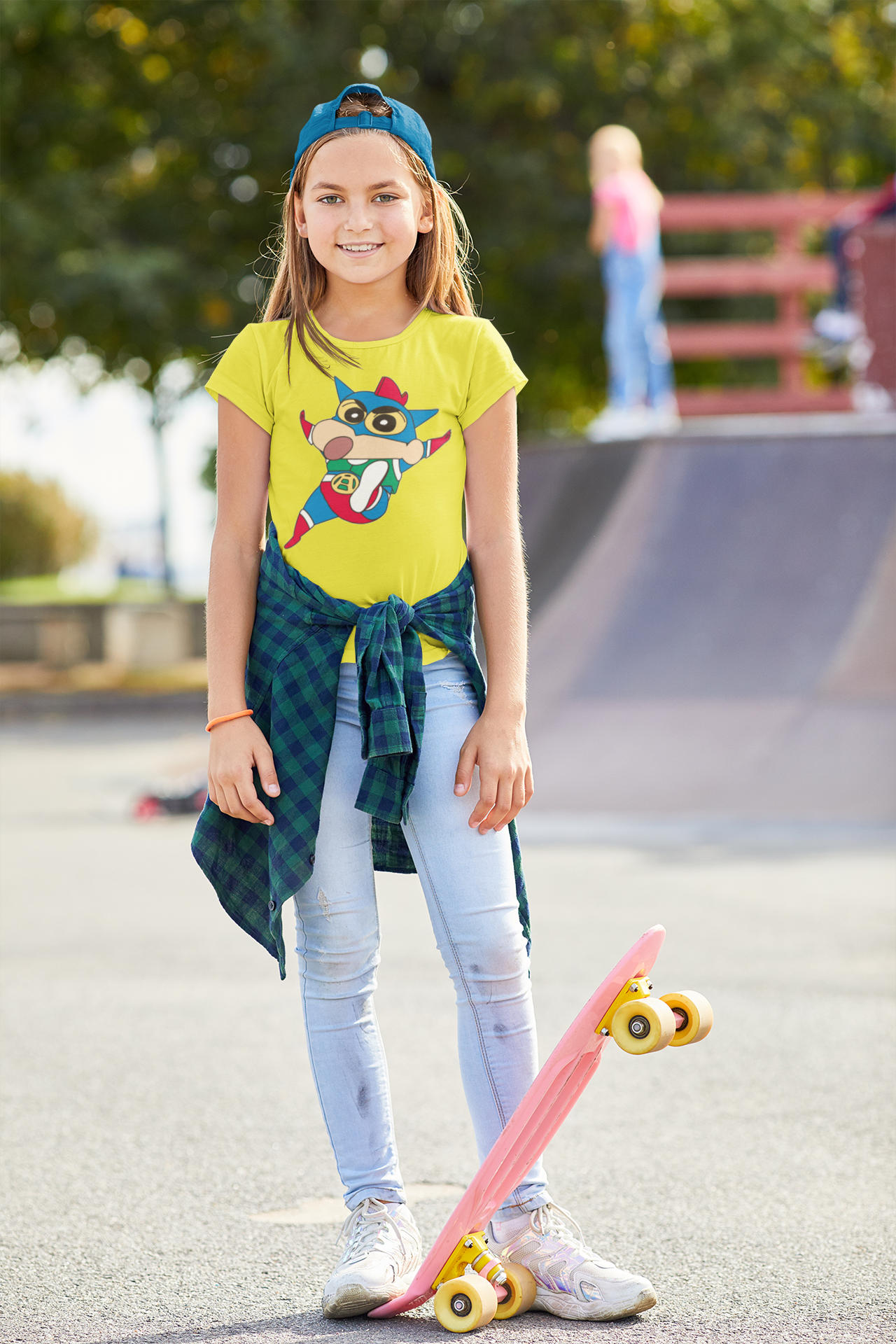 Cute Cartoon Half Sleeves T-Shirt For Girls -FunkyTeesClub