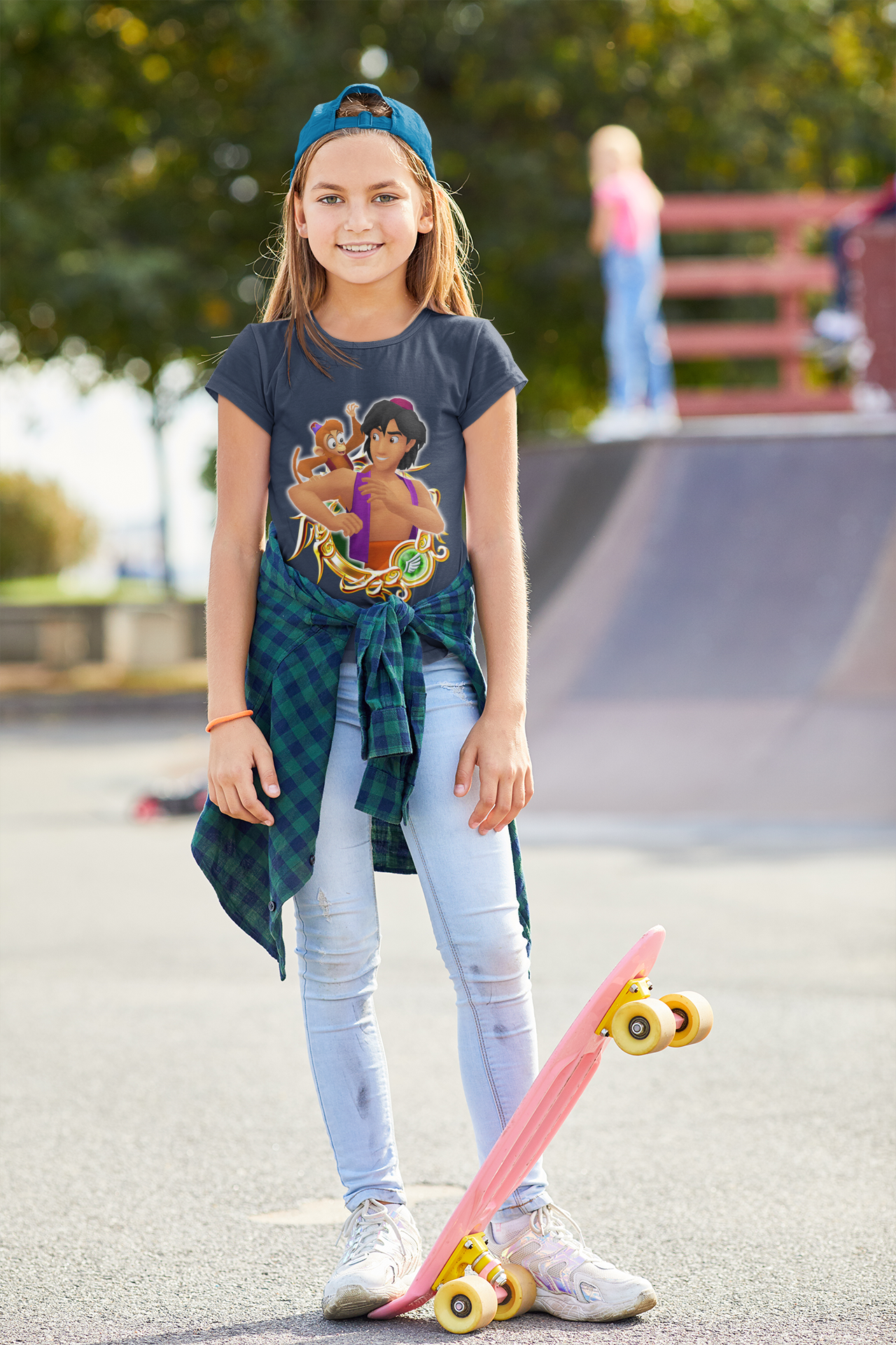Cute Cartoon Half Sleeves T-Shirt For Girls -FunkyTeesClub