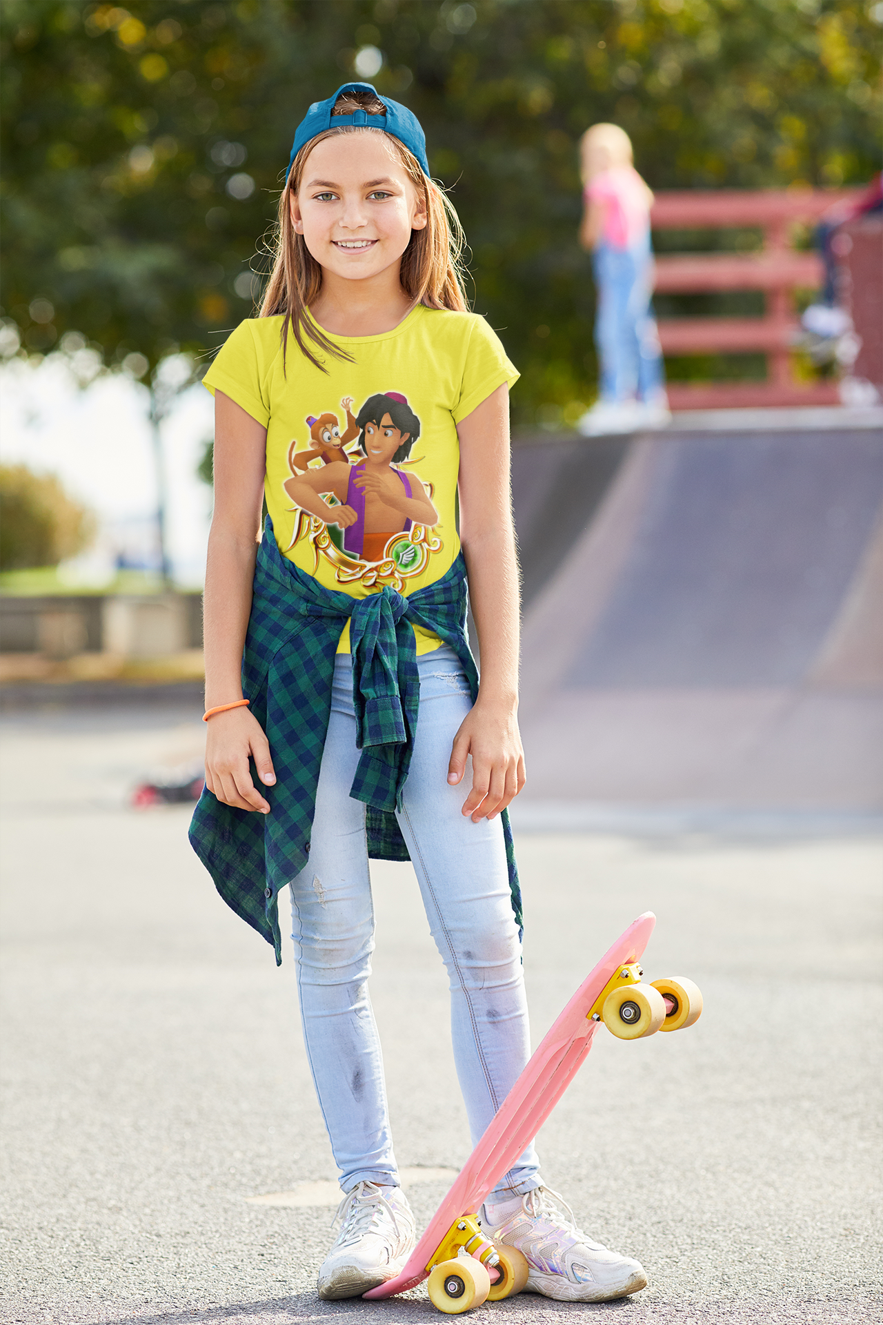 Cute Cartoon Half Sleeves T-Shirt For Girls -FunkyTeesClub