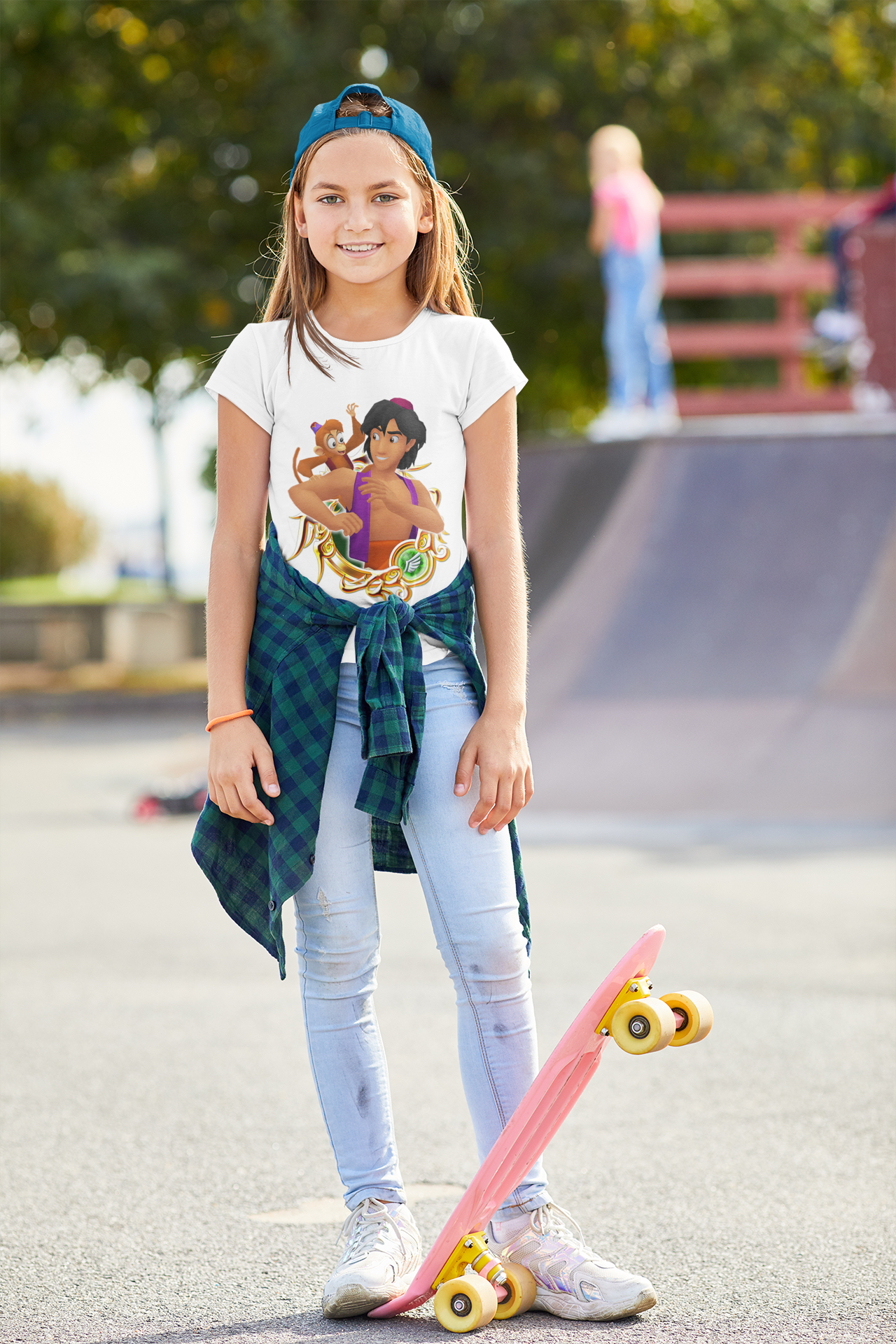 Cute Cartoon Half Sleeves T-Shirt For Girls -FunkyTeesClub