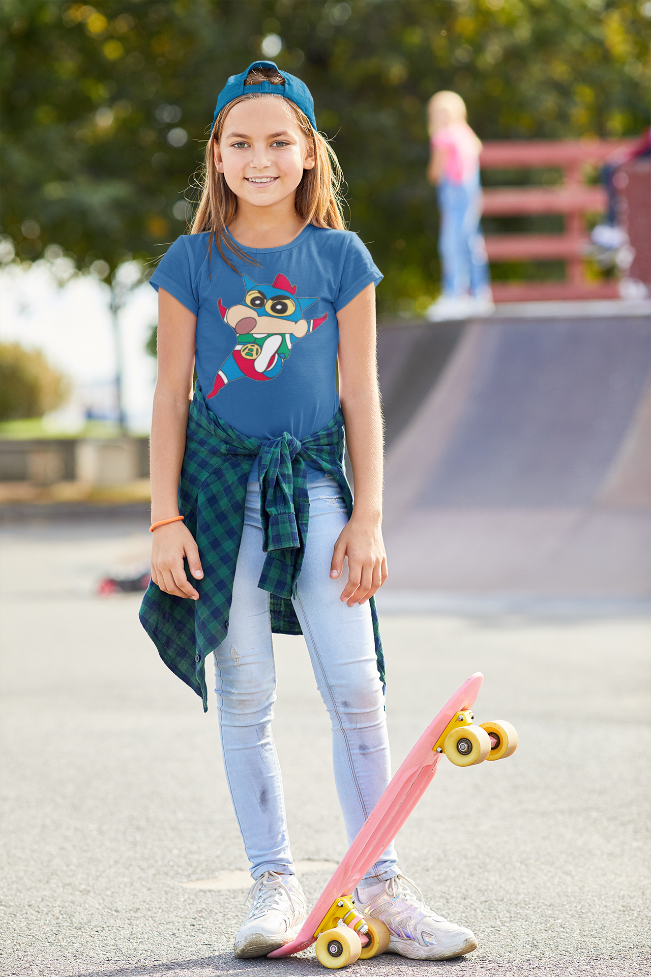 Cute Cartoon Half Sleeves T-Shirt For Girls -FunkyTeesClub